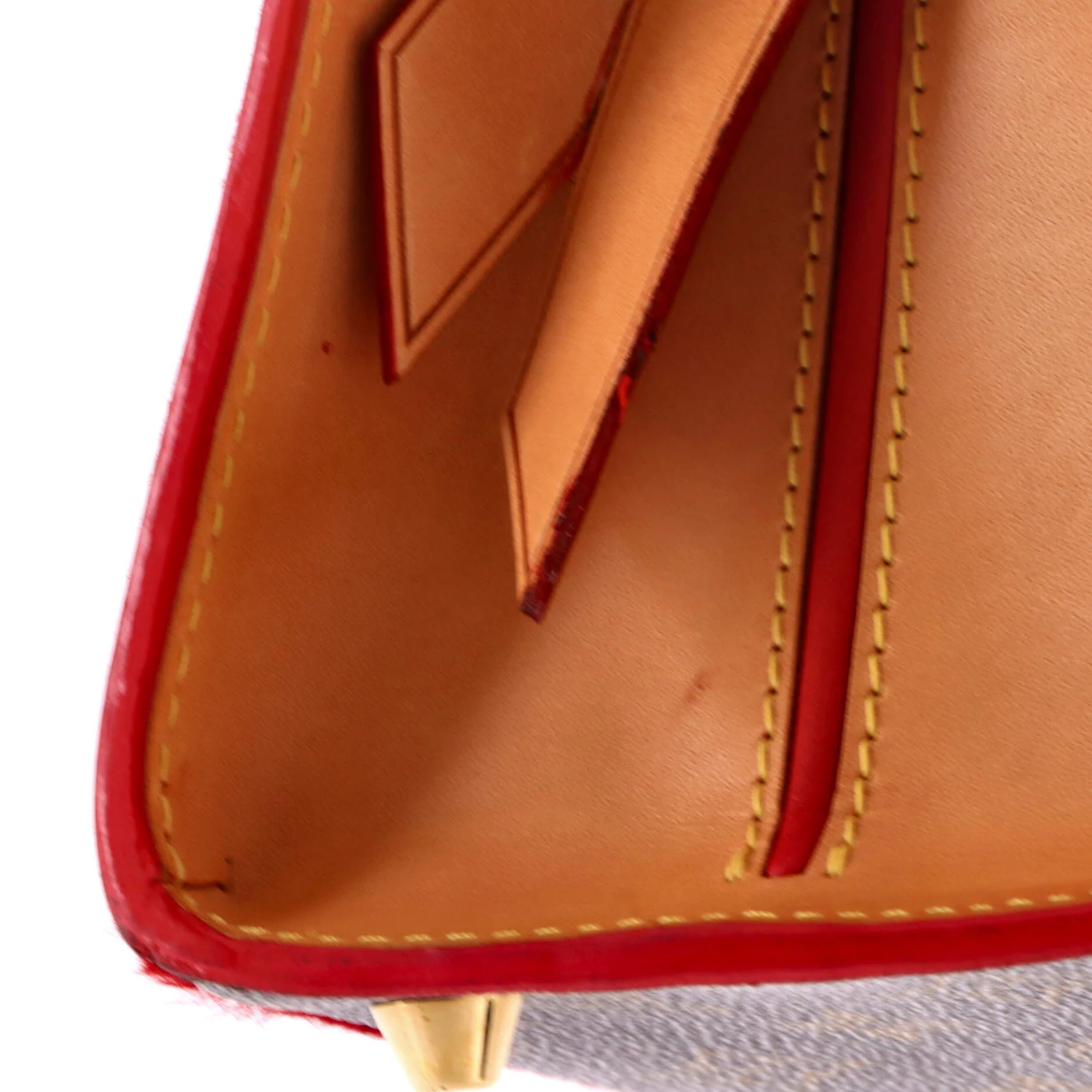 x Christian Louboutin Shopping Bag Calf Hair and Monogram Canvas - Image 7