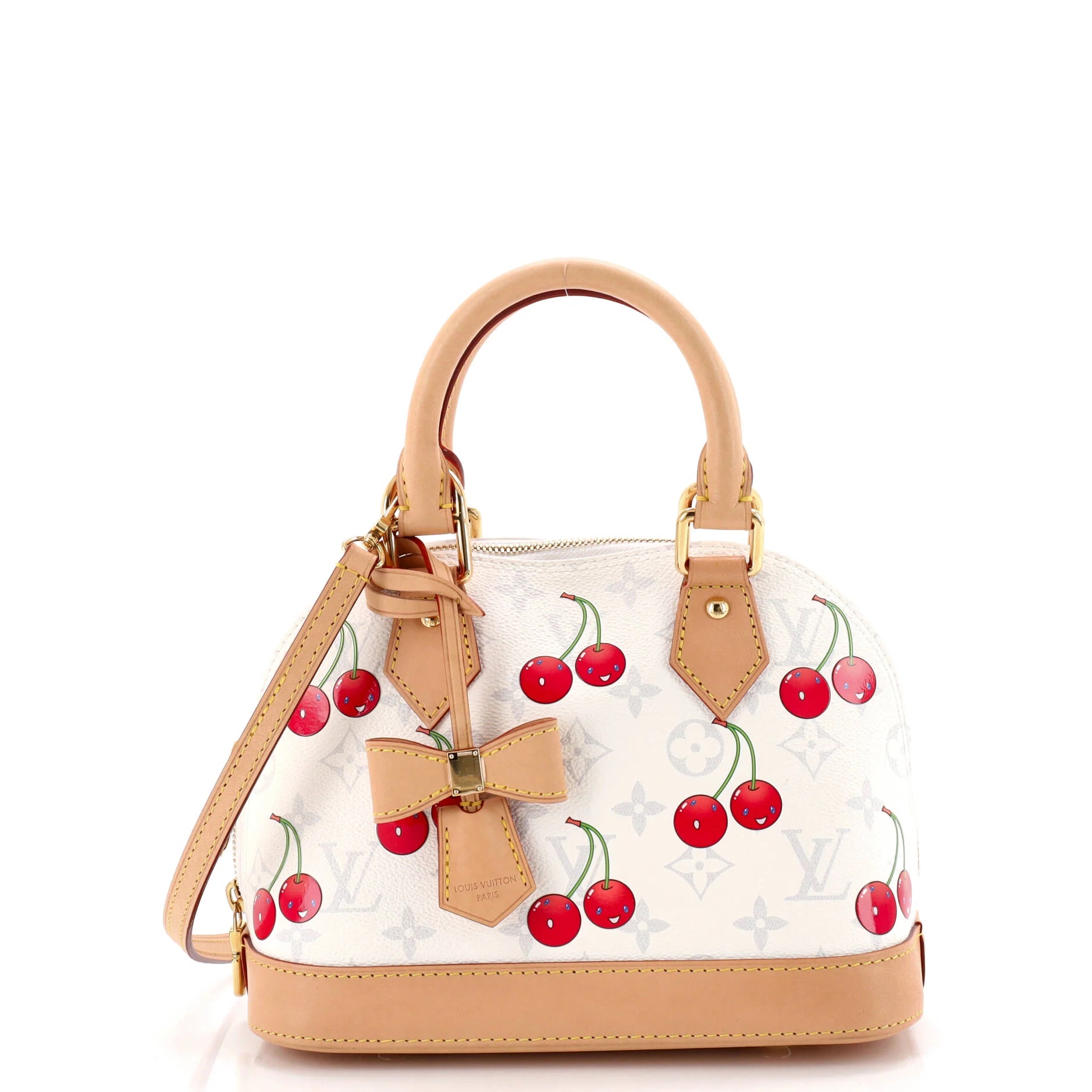 x Takashi Murakami Alma Handbag Limited Edition Monogram Cerises BB