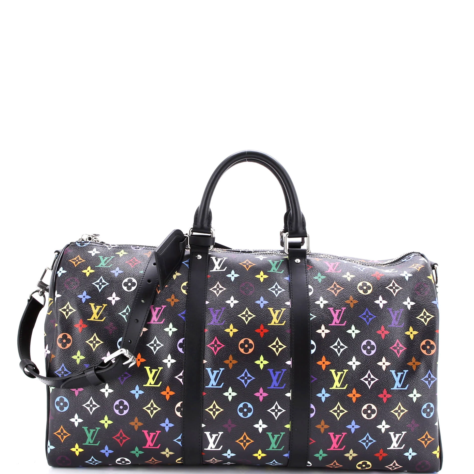 x Takashi Murakami Keepall Bandouliere Bag Monogram Multicolor 50