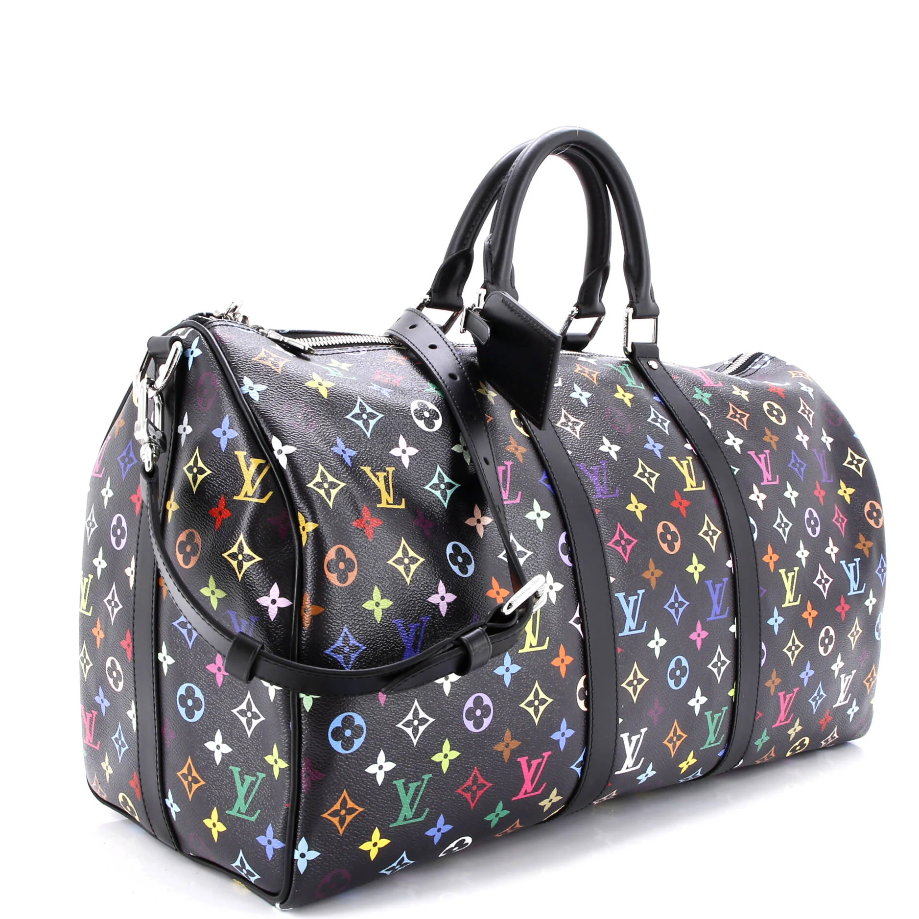 x Takashi Murakami Keepall Bandouliere Bag Monogram Multicolor 50 - Image 2
