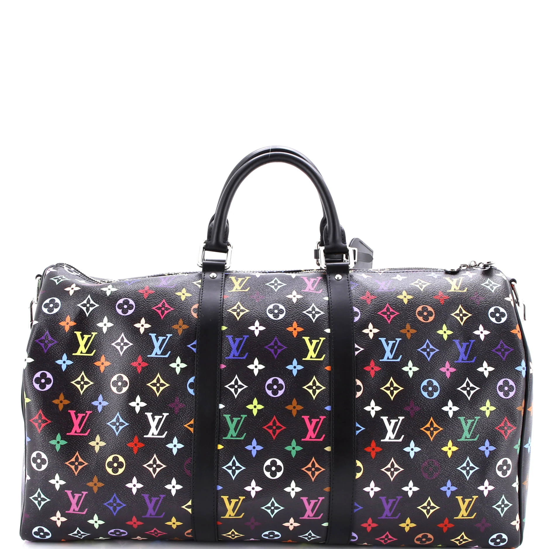 x Takashi Murakami Keepall Bandouliere Bag Monogram Multicolor 50 - Image 3