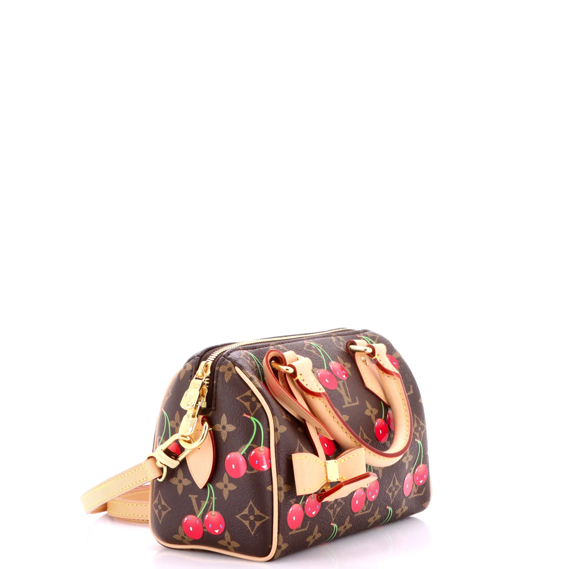 x Takashi Murakami Speedy Bandouliere Bag Limited Edition Monogram Cerises 20 - Image 2