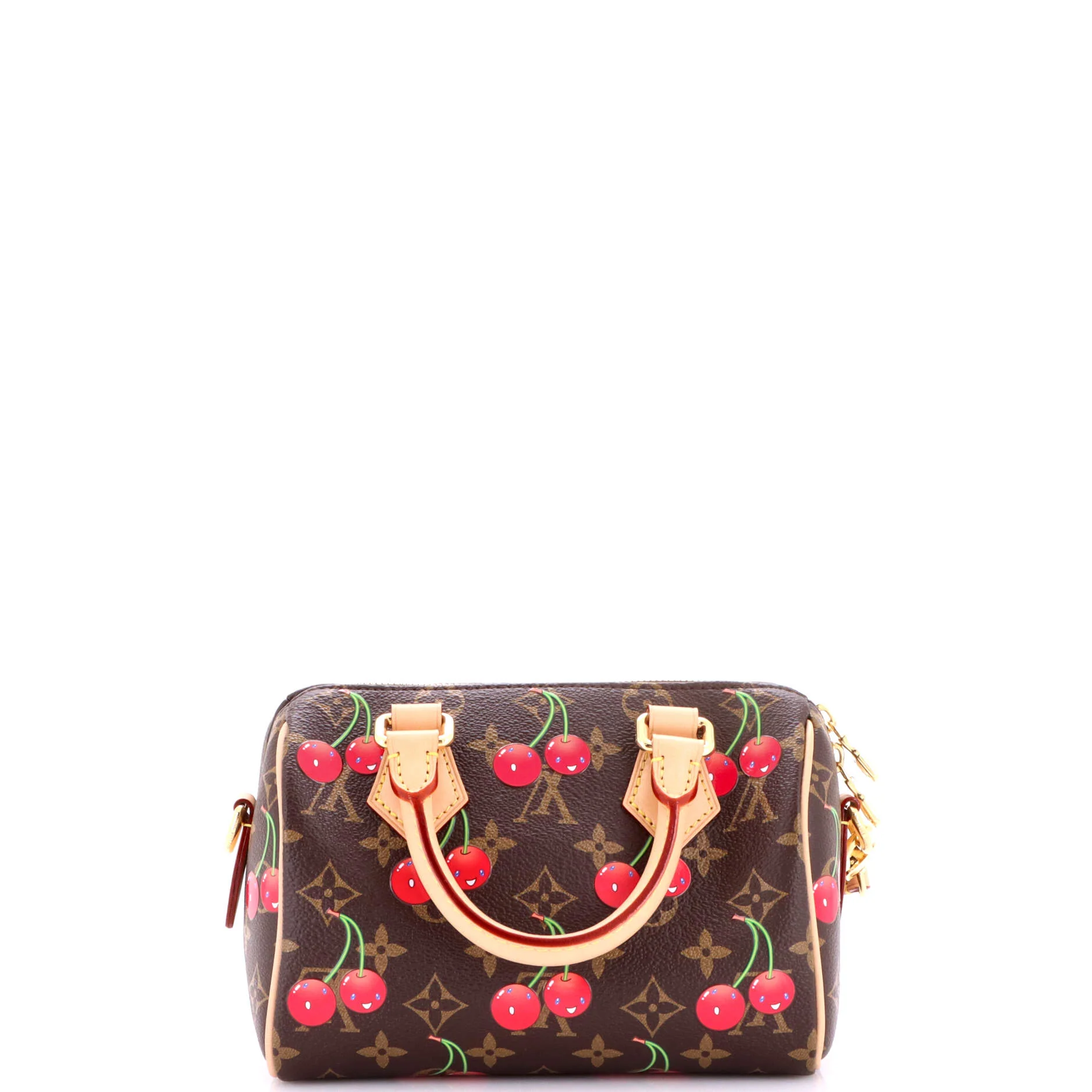 x Takashi Murakami Speedy Bandouliere Bag Limited Edition Monogram Cerises 20 - Image 3