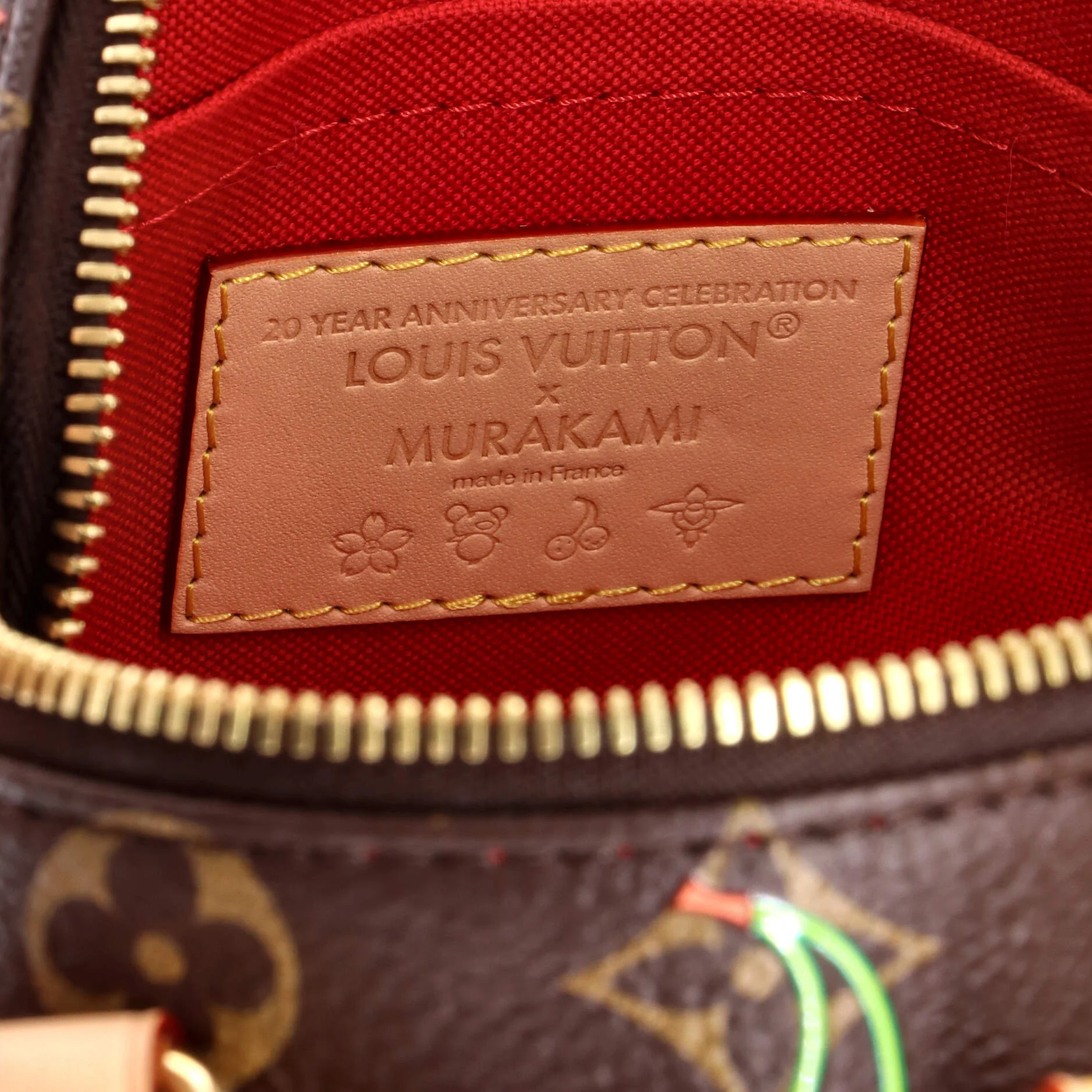 x Takashi Murakami Speedy Bandouliere Bag Limited Edition Monogram Cerises 20 - Image 7