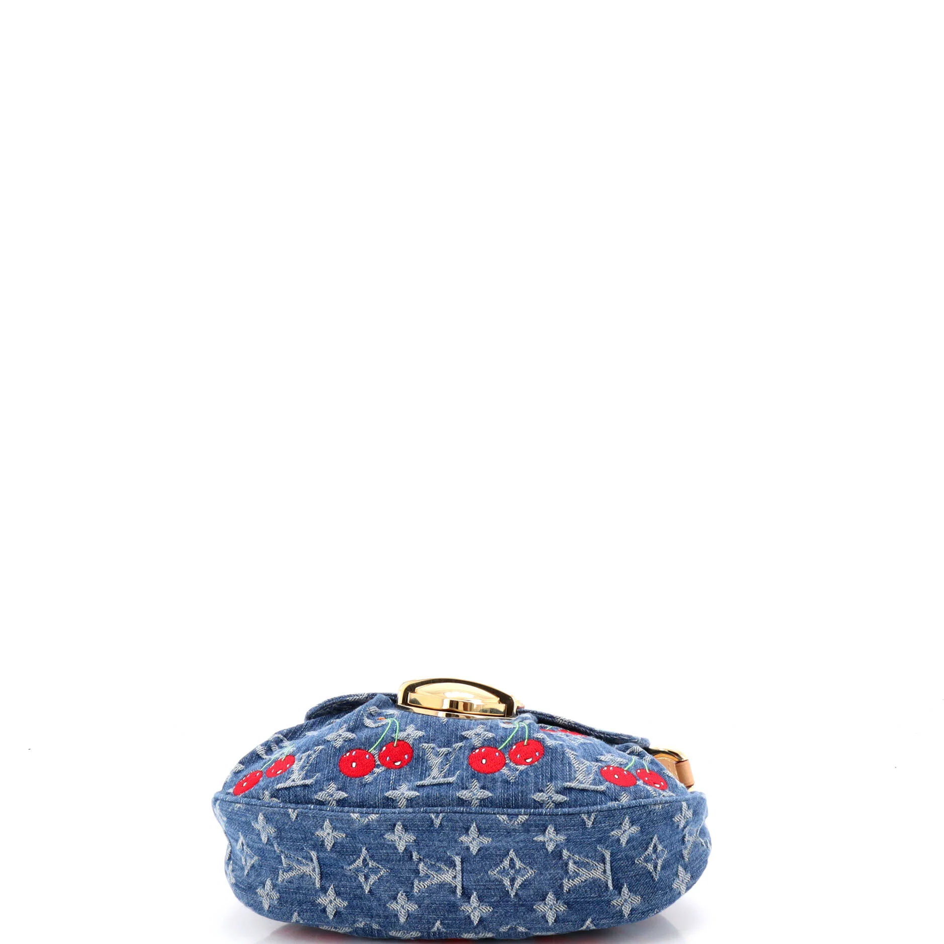 x Takashi Murakami Sunset Handbag Limited Edition Monogram Cerises Denim - Image 4