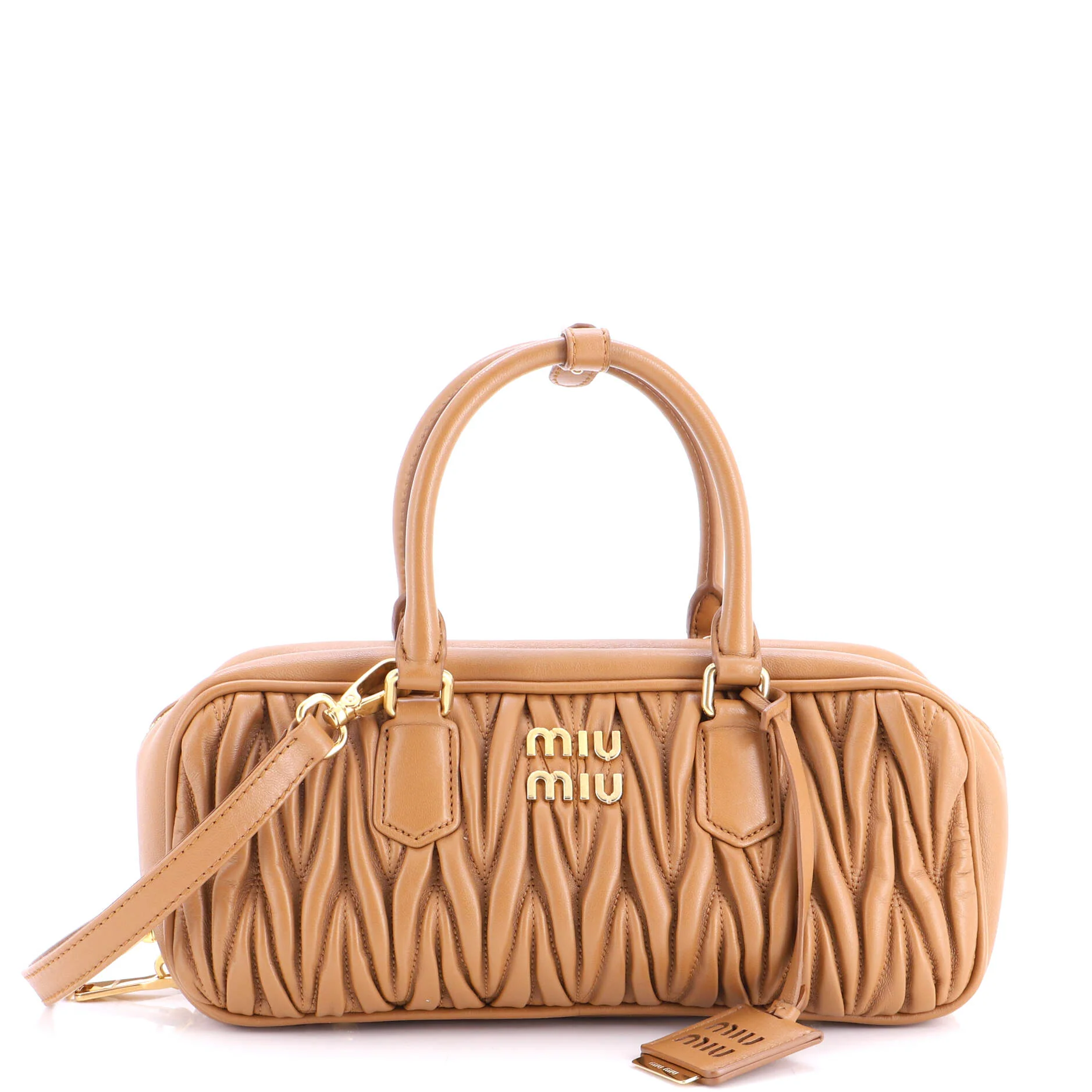 Arcadie Top Handle Bag Matelasse Leather Large