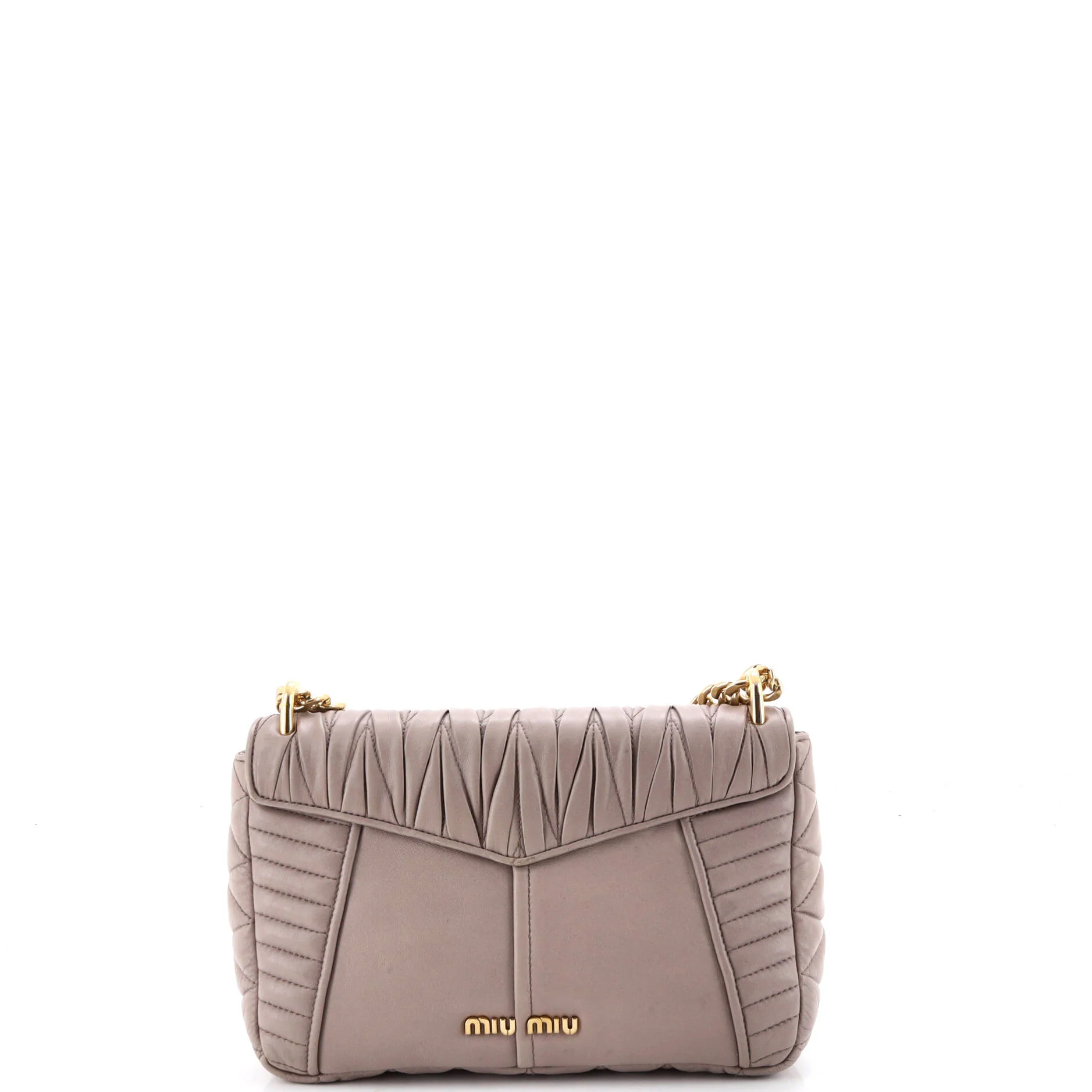 Biker Chain Shoulder Bag Matelasse Leather - Image 3