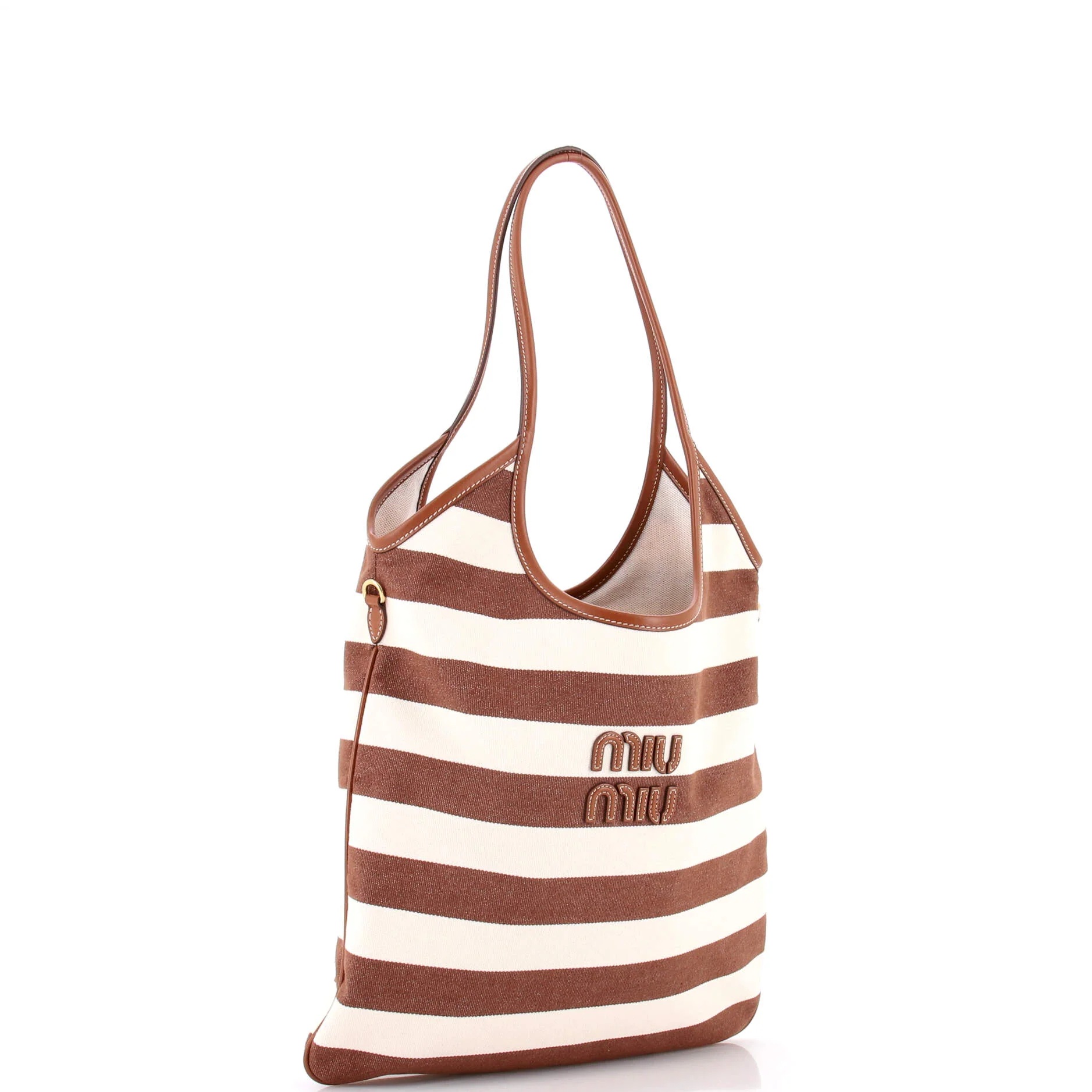 Ivy Hobo Bag Striped Canvas Tall - Image 2