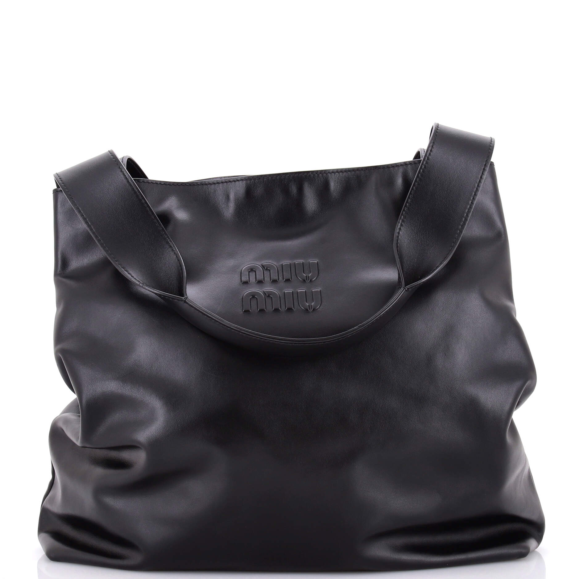 Logo Embossed Tote Leather Large