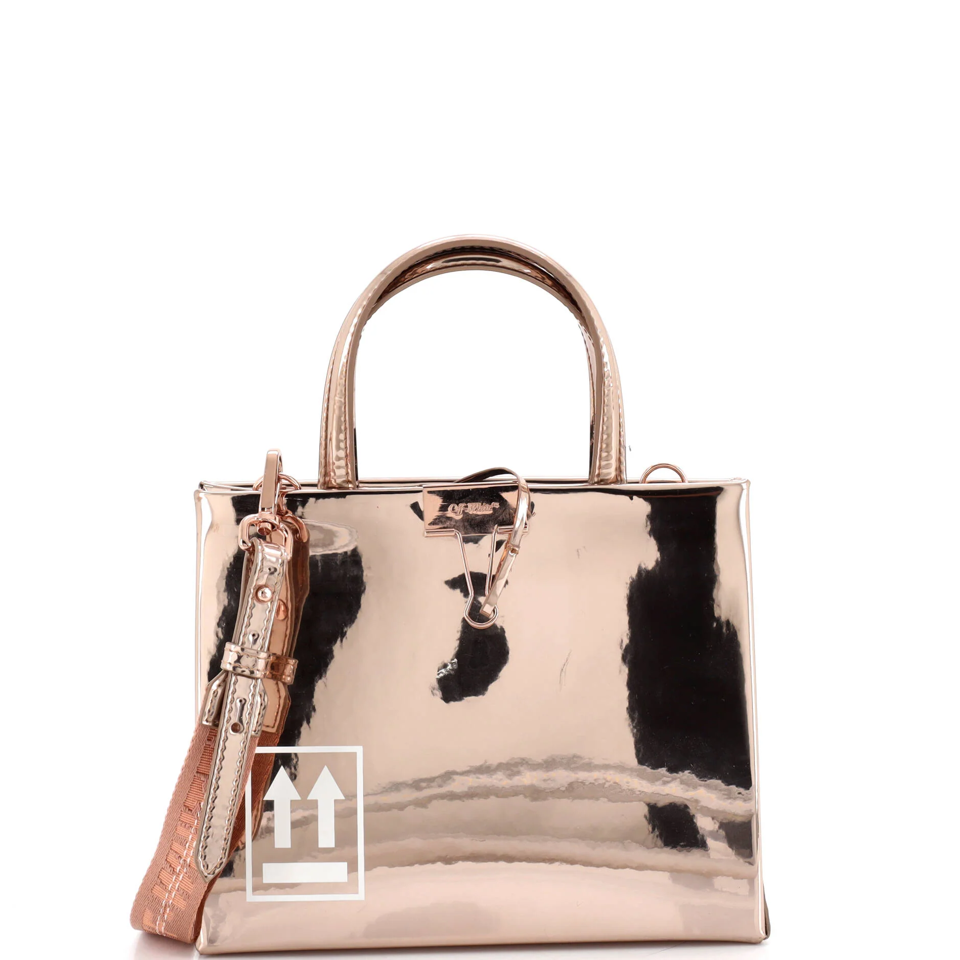 Box Tote Printed Patent Mini