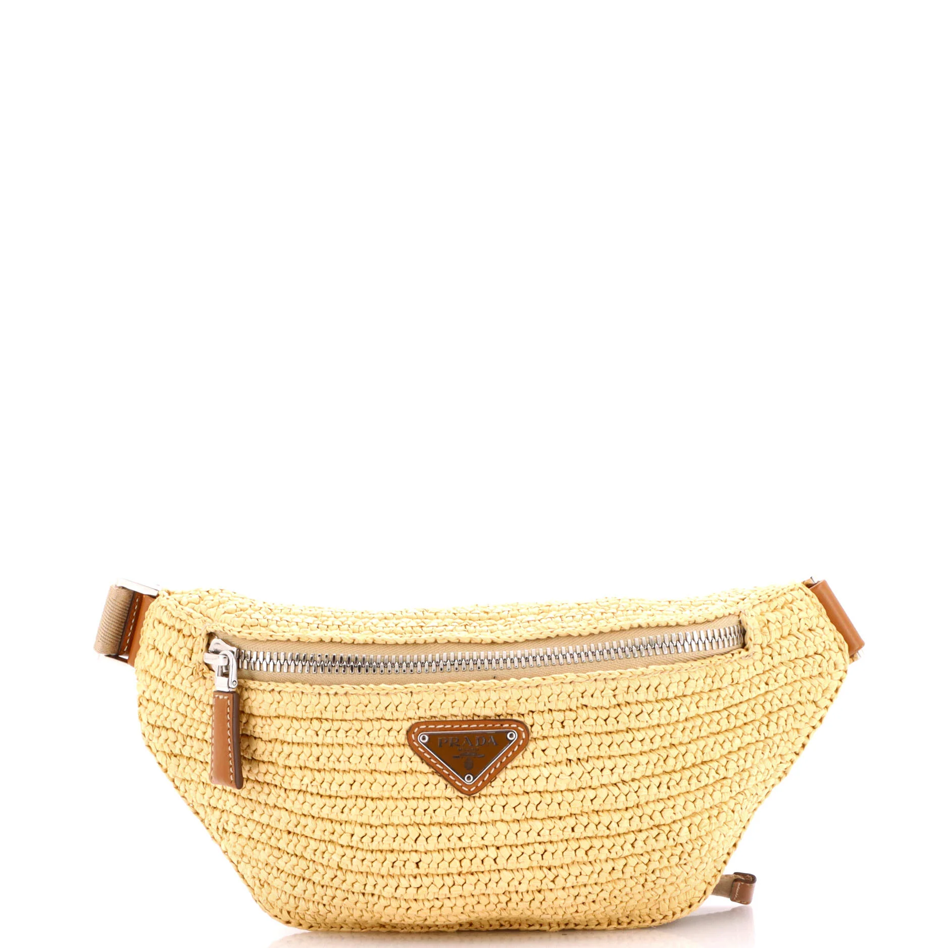 Belt Bag Raffia Crochet