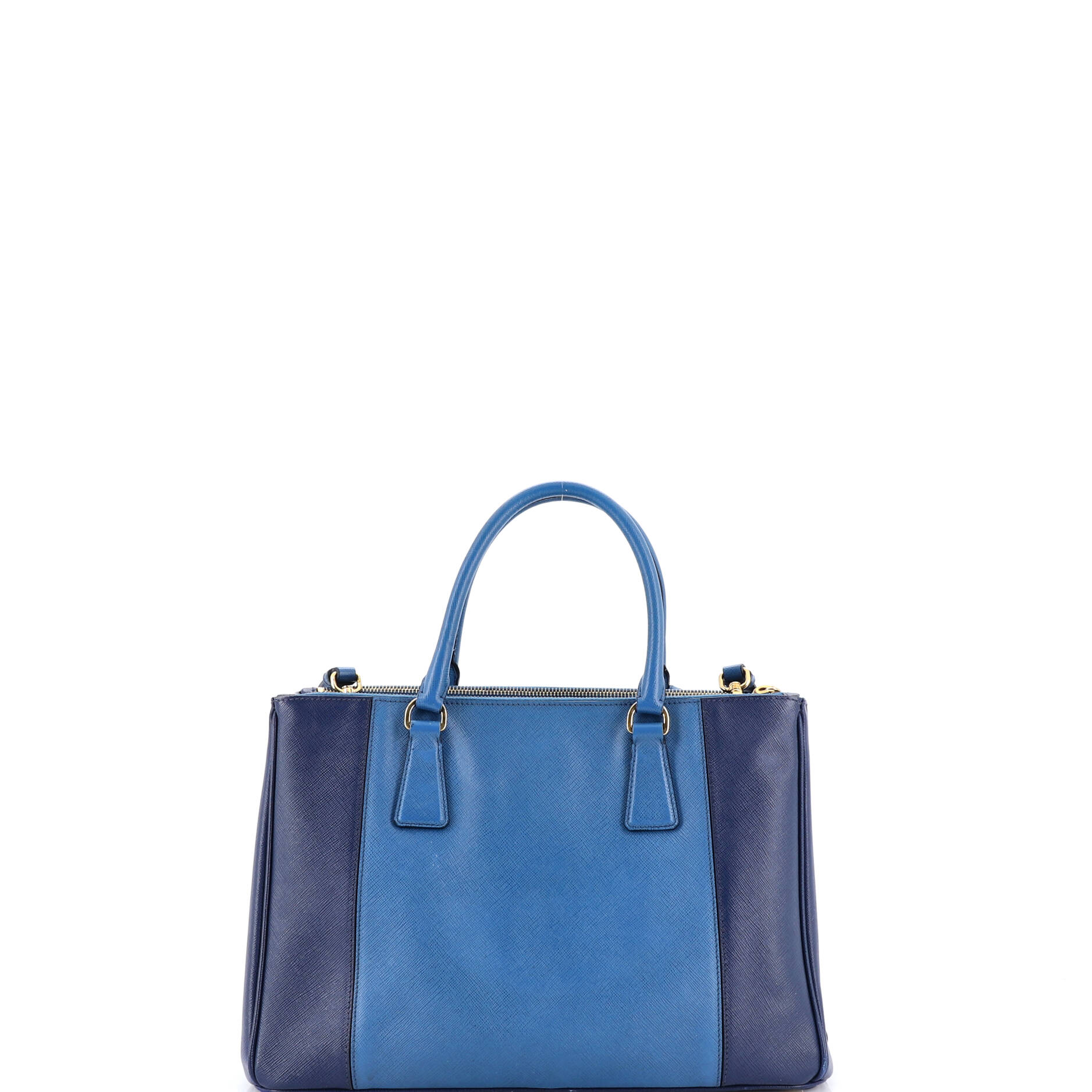 Bicolor Double Zip Lux Tote Saffiano Leather Medium - Image 3