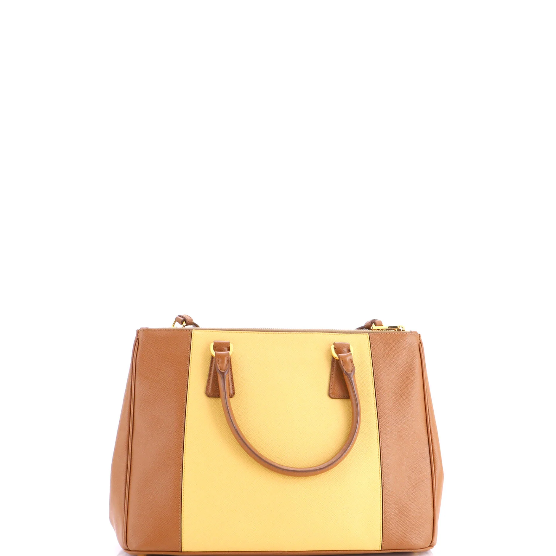 Bicolor Double Zip Lux Tote Saffiano Leather Medium - Image 3
