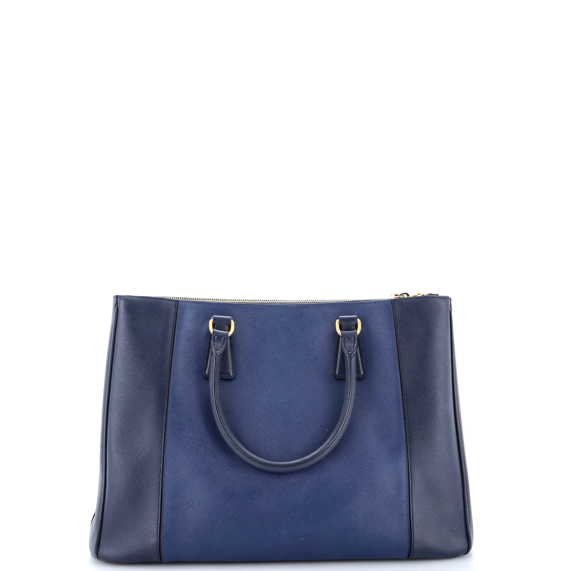 Bicolor Double Zip Lux Tote Saffiano Leather Medium - Image 3