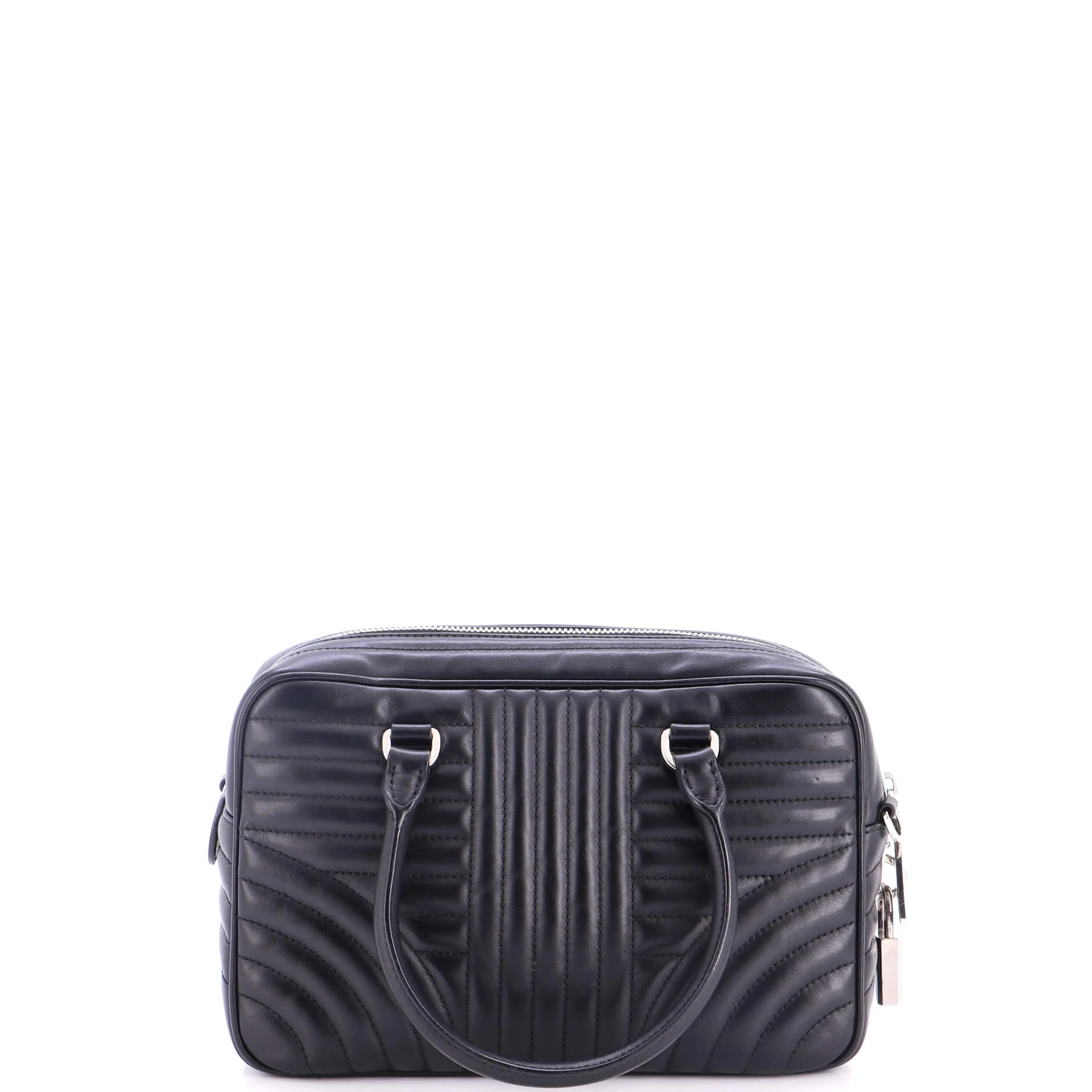 Bowling Bag Diagramme Quilted Leather Medium - Image 3