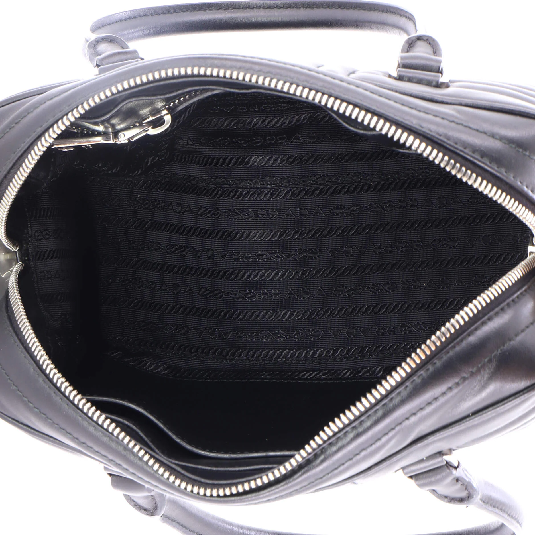 Bowling Bag Diagramme Quilted Leather Medium - Image 5