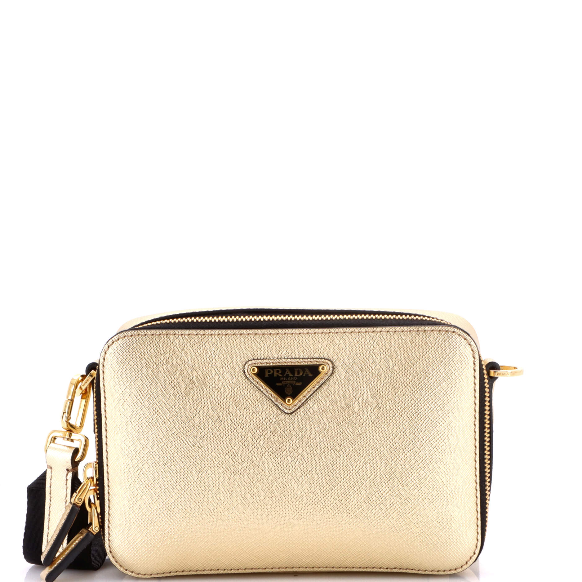 Brique Camera Crossbody Bag Saffiano Leather Mini