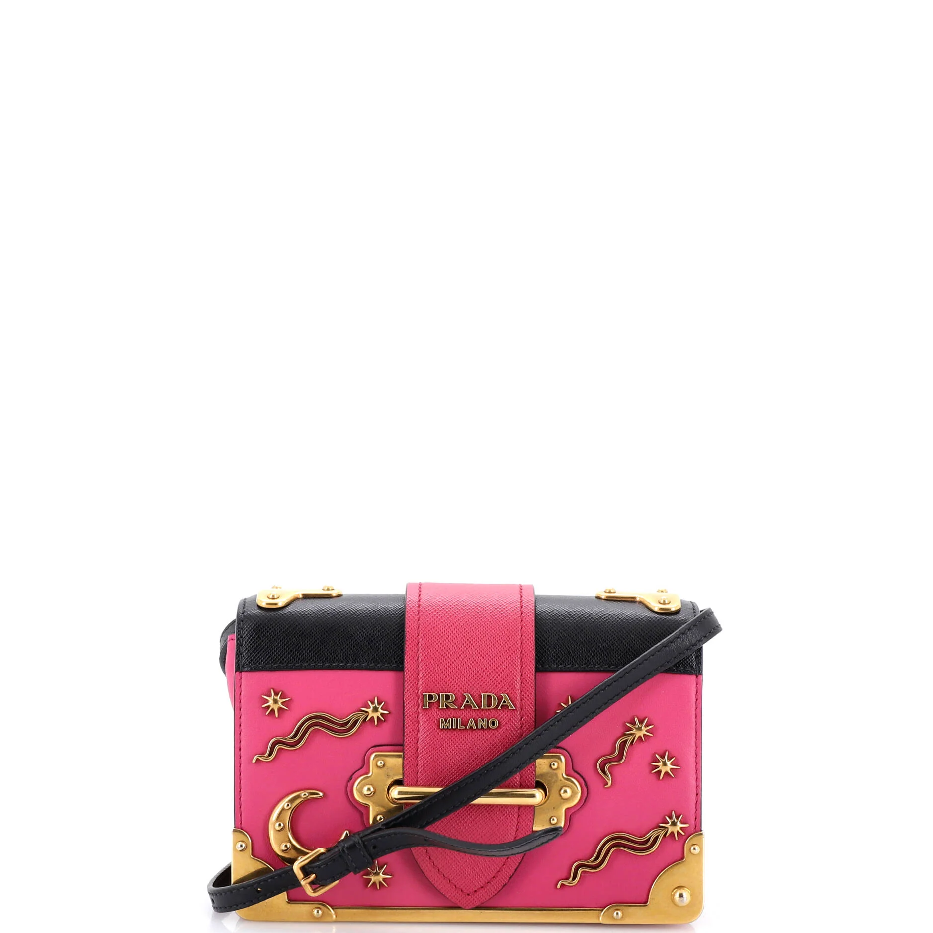 Cahier Crossbody Bag Embellished Leather Small