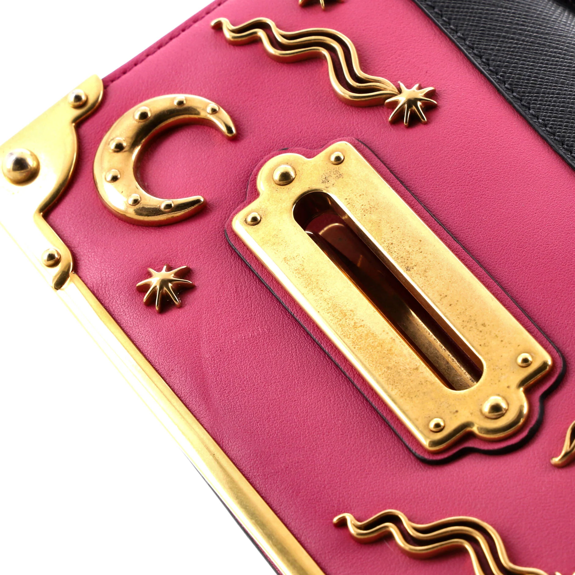 Cahier Crossbody Bag Embellished Leather Small - Image 6