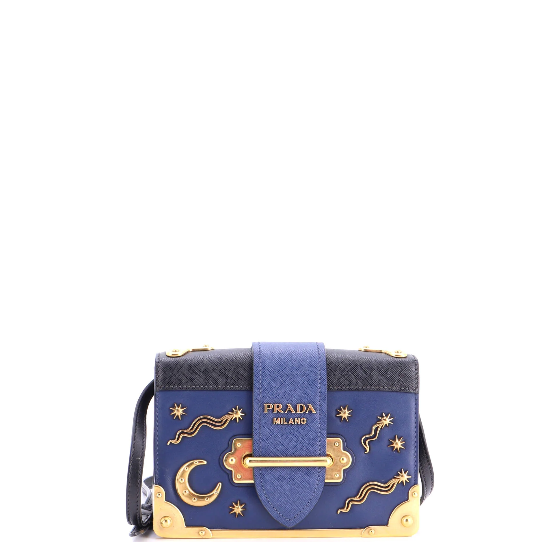 Cahier Crossbody Bag Embellished Leather Small
