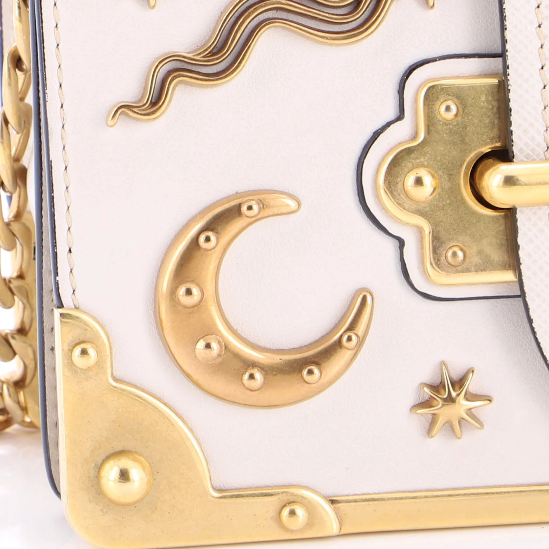 Cahier Crossbody Bag Embellished Leather Small - Image 6