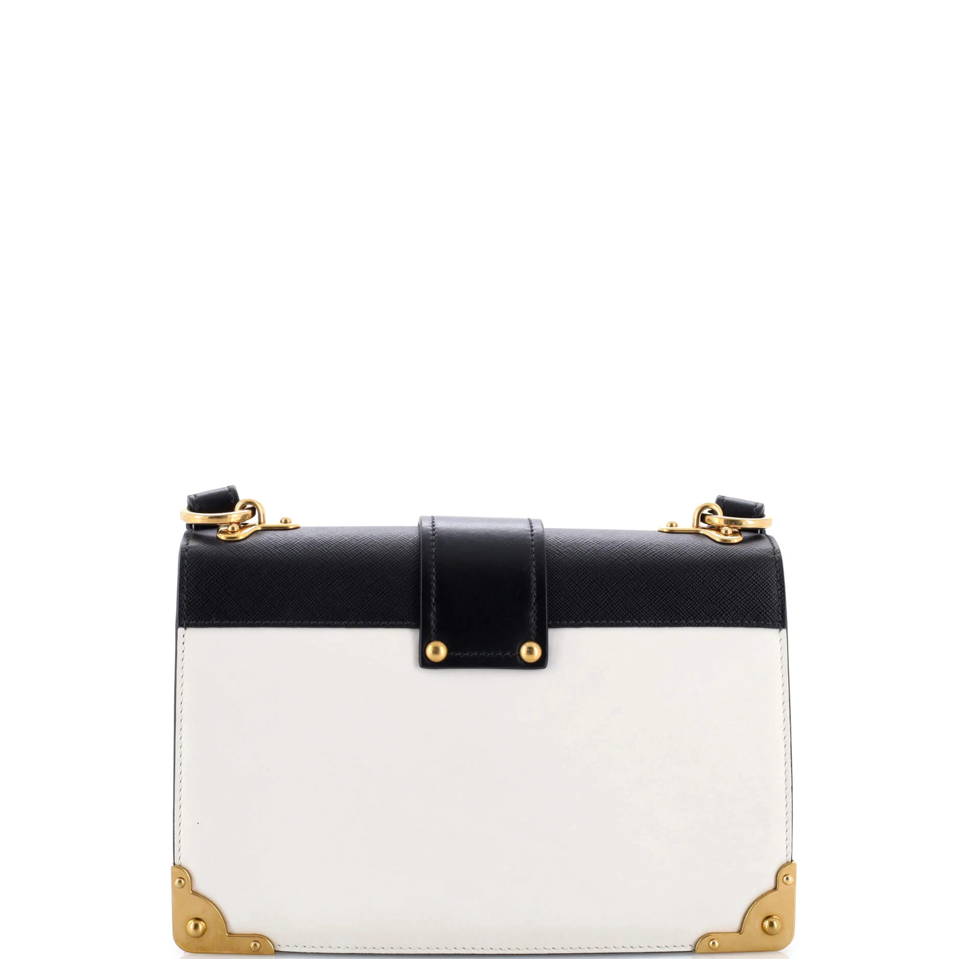 Cahier Crossbody Bag Leather and Saffiano Leather Large - Image 4