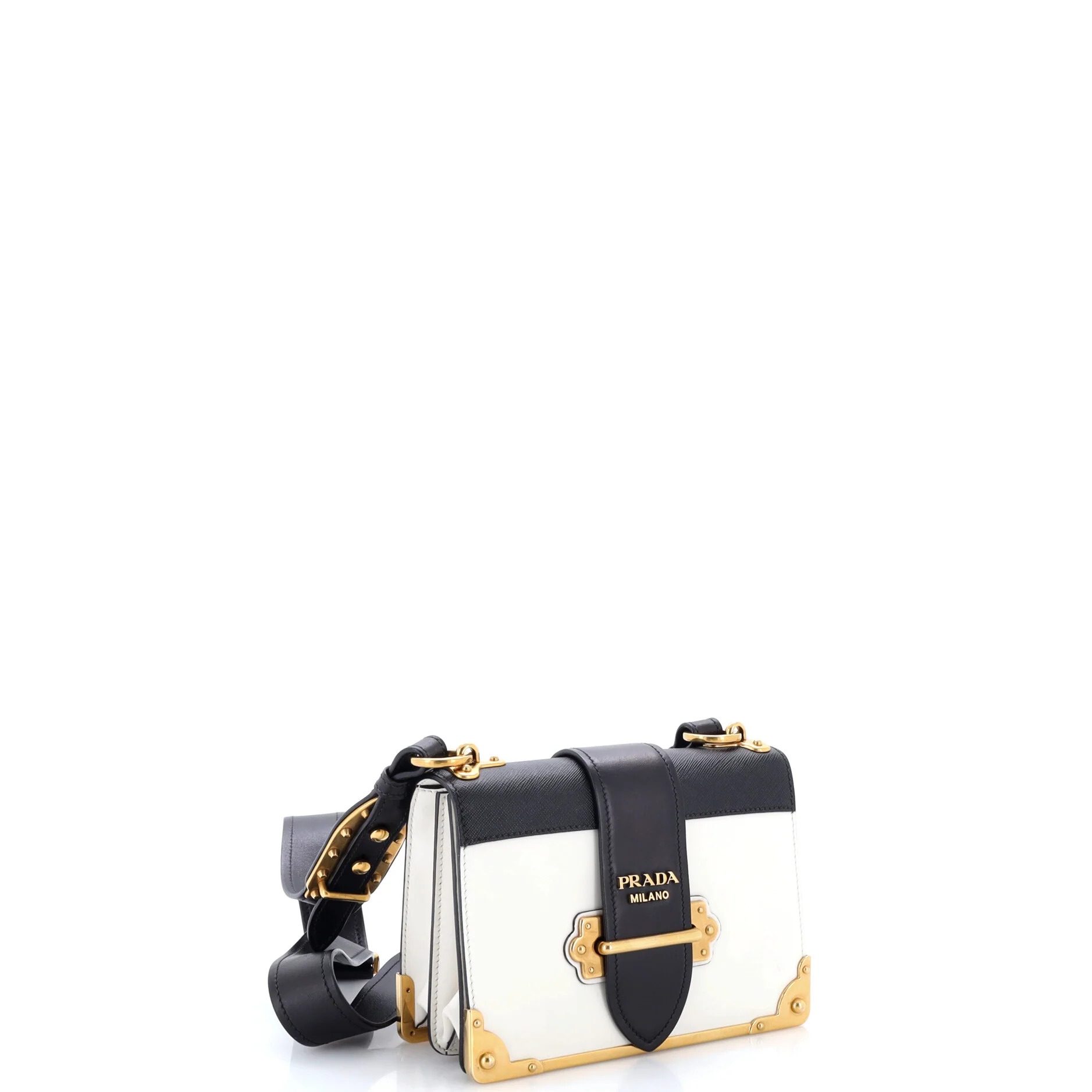 Cahier Crossbody Bag Leather and Saffiano Leather Small - Image 2