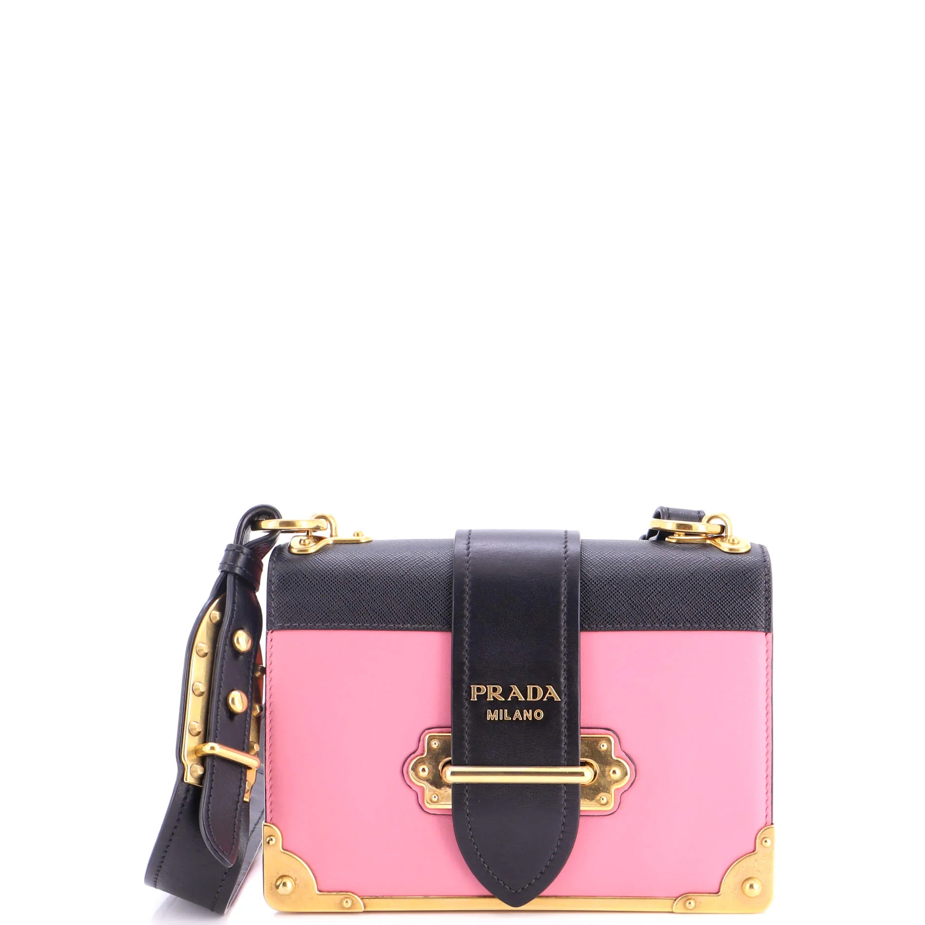Cahier Crossbody Bag Leather and Saffiano Leather Small