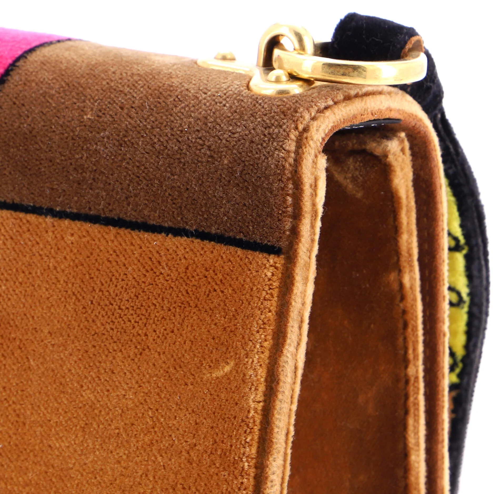 Cahier Shoulder Bag Velvet Small - Image 6