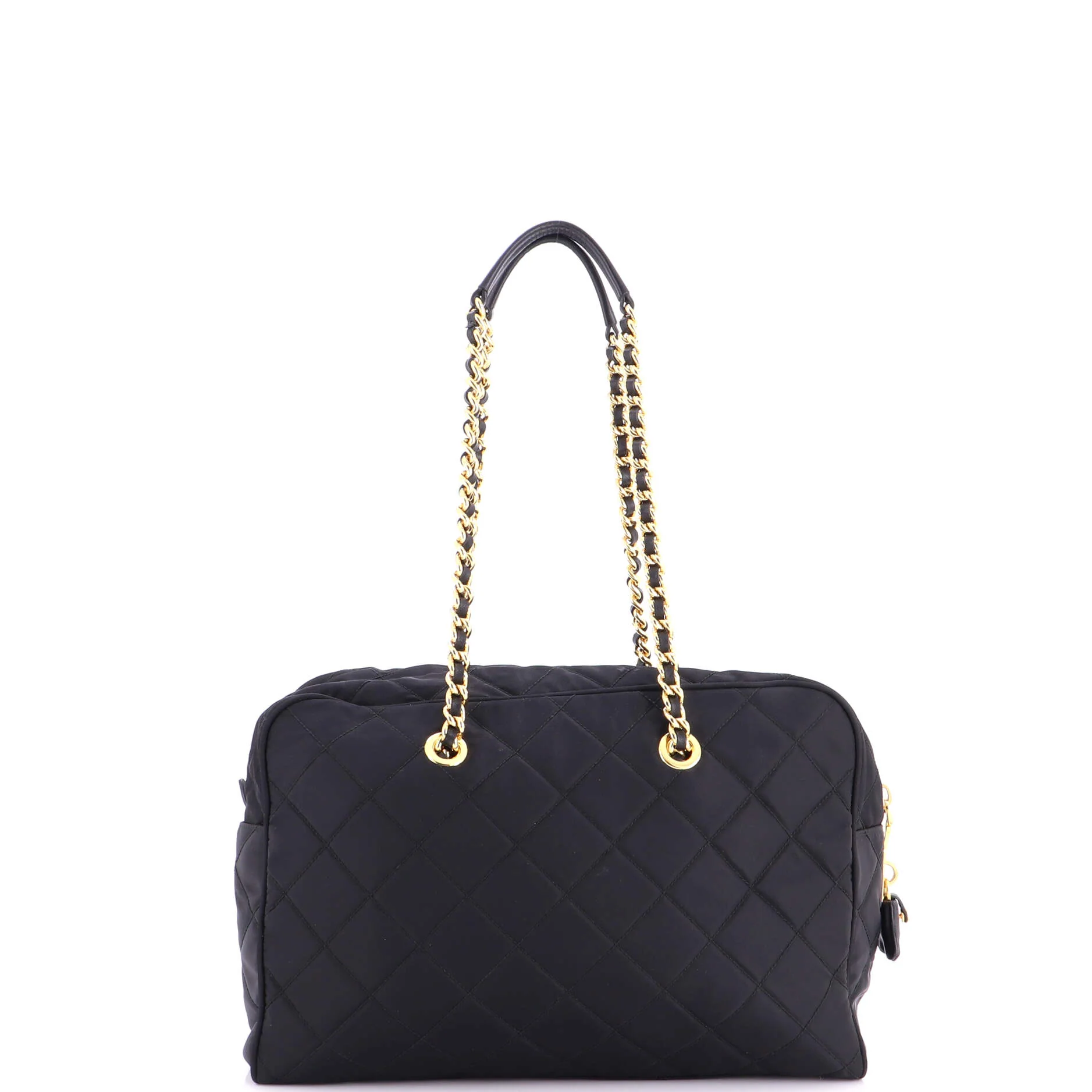 Chain Shoulder Bag Quilted Tessuto Large - Image 3