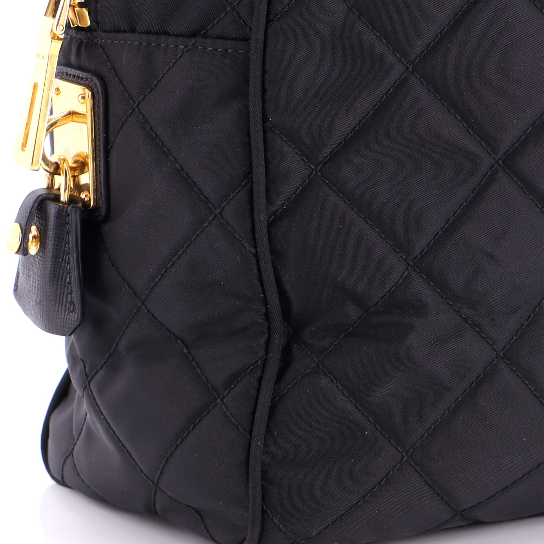 Chain Shoulder Bag Quilted Tessuto Large - Image 6