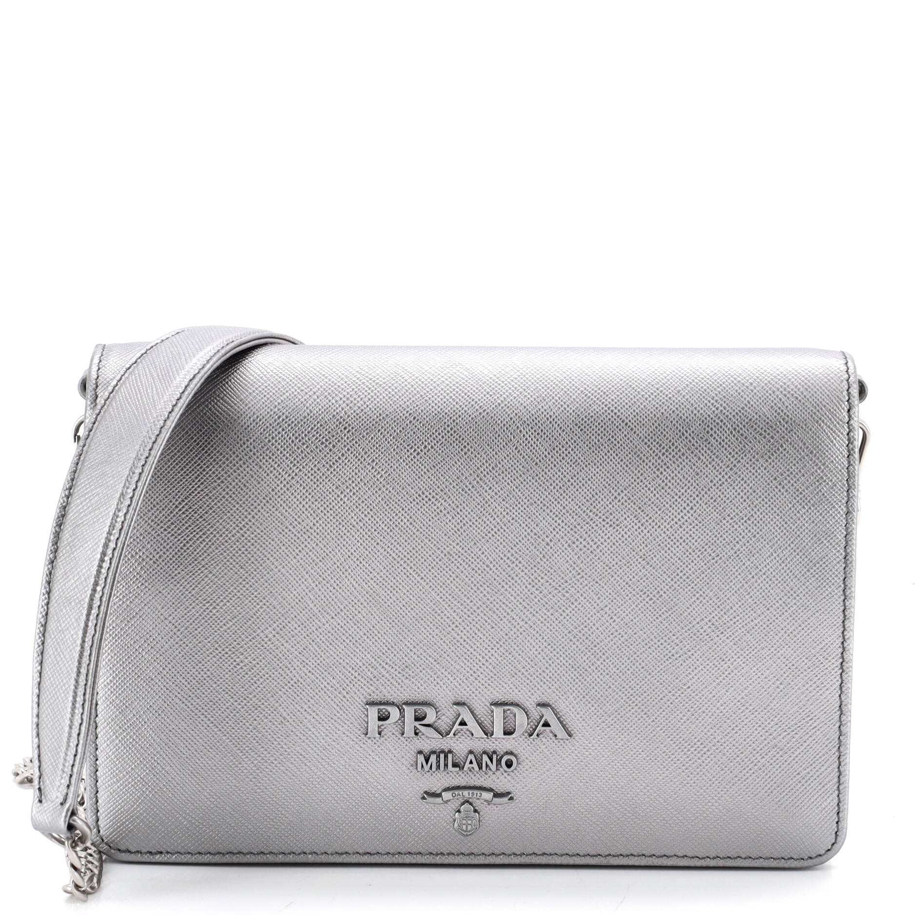 Chain Wallet Crossbody Saffiano Leather