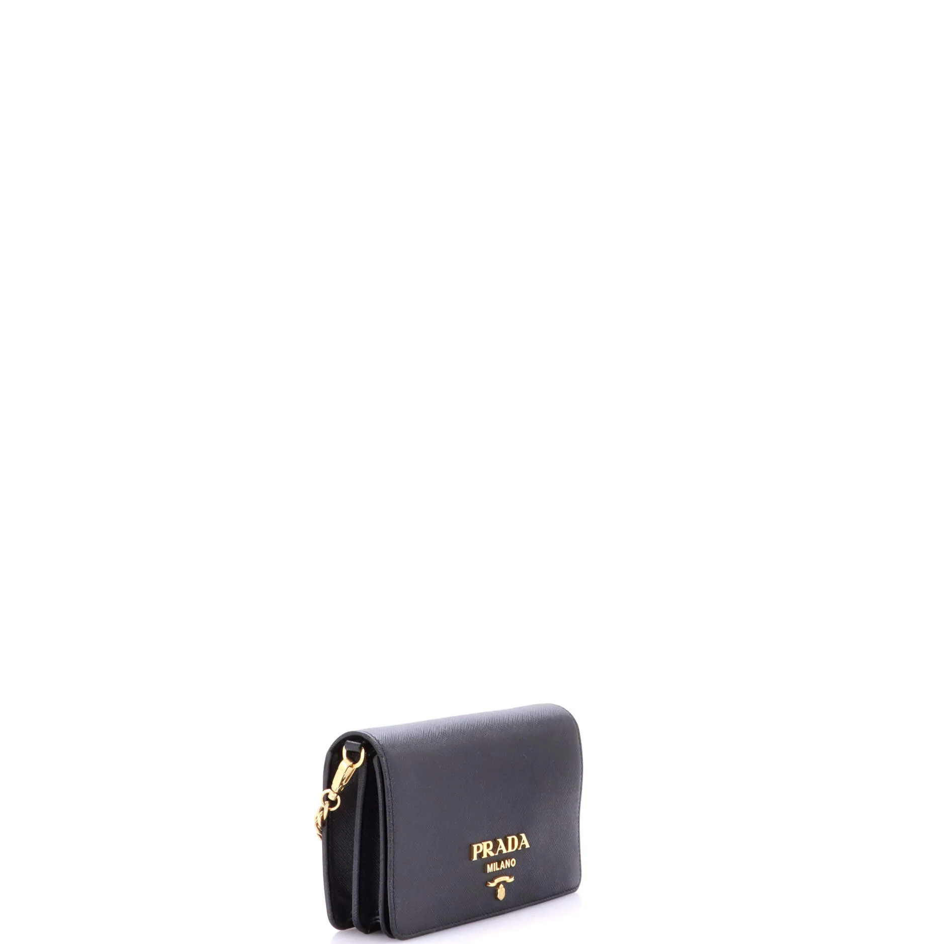 Chain Wallet Crossbody Saffiano Leather - Image 2