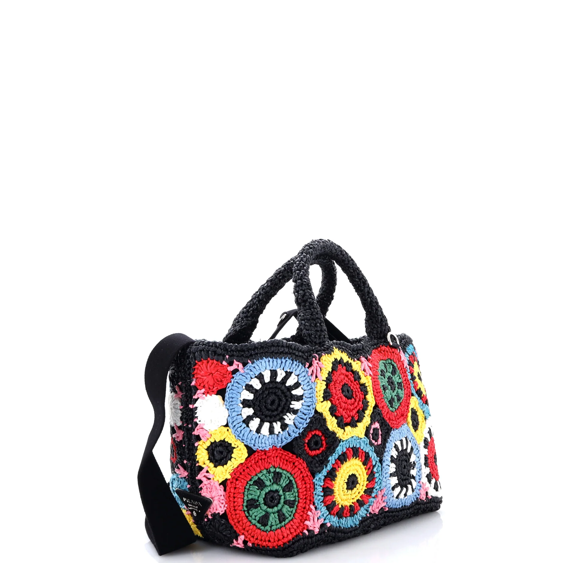 Circle Tote Raffia Crochet - Image 2