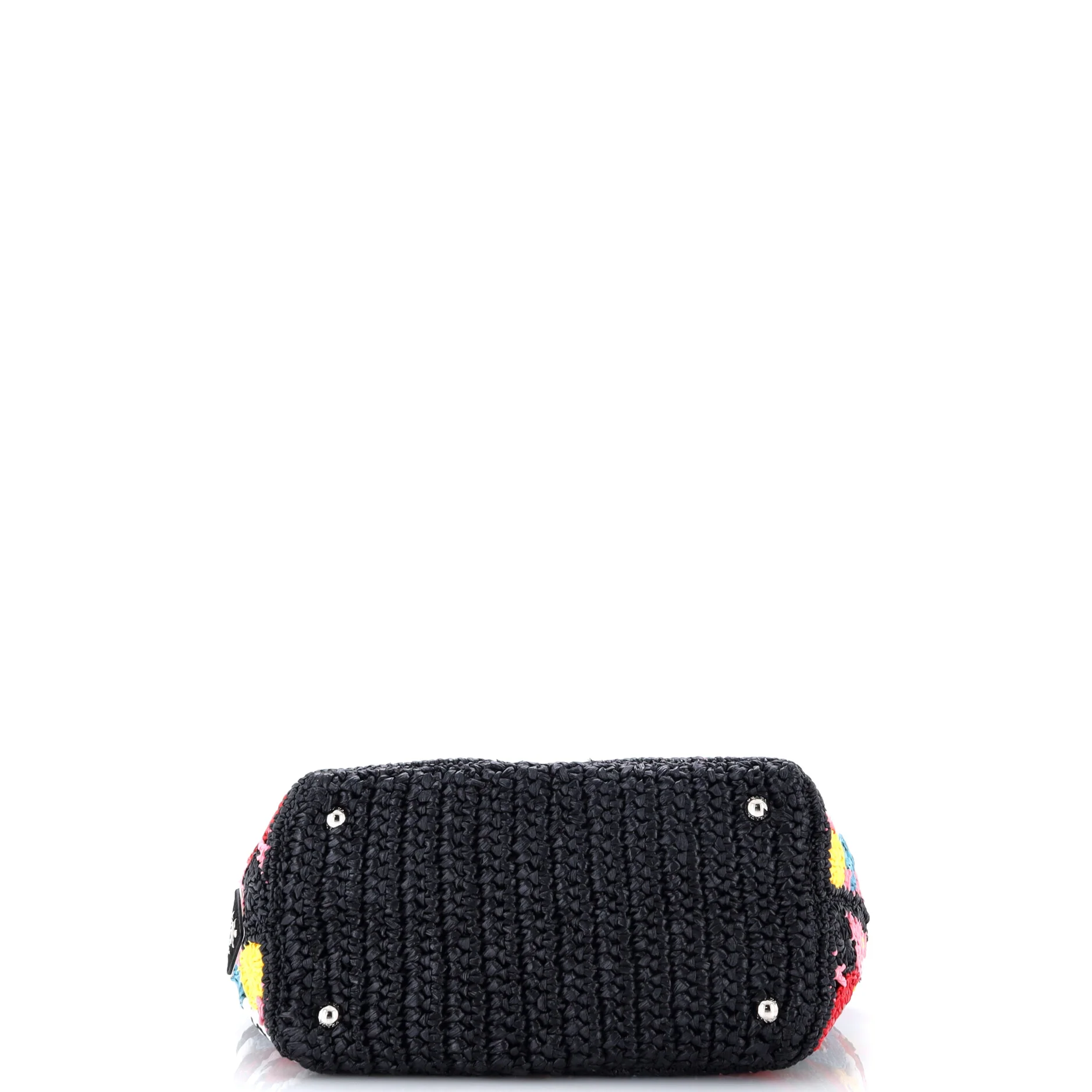 Circle Tote Raffia Crochet - Image 4