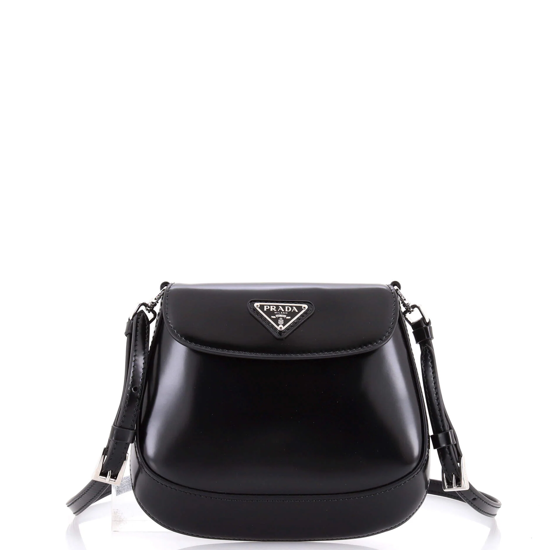 Cleo Flap Shoulder Bag Spazzolato Leather Mini