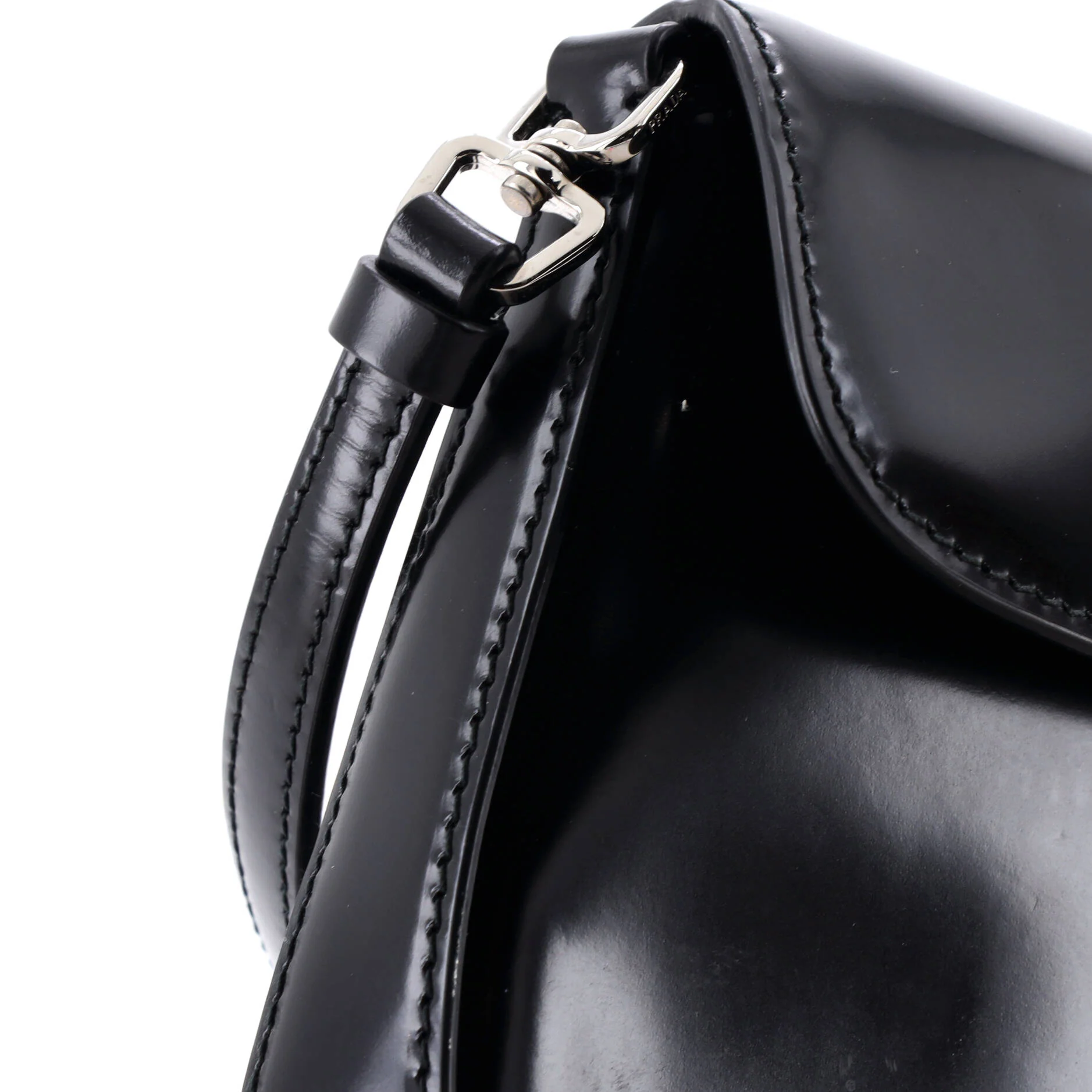 Cleo Flap Shoulder Bag Spazzolato Leather Small - Image 6
