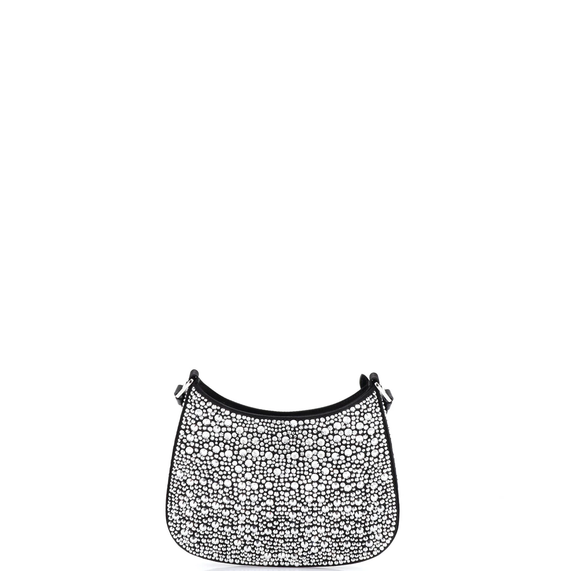Cleo Shoulder Bag Crystal Embellished Satin Small - Image 3