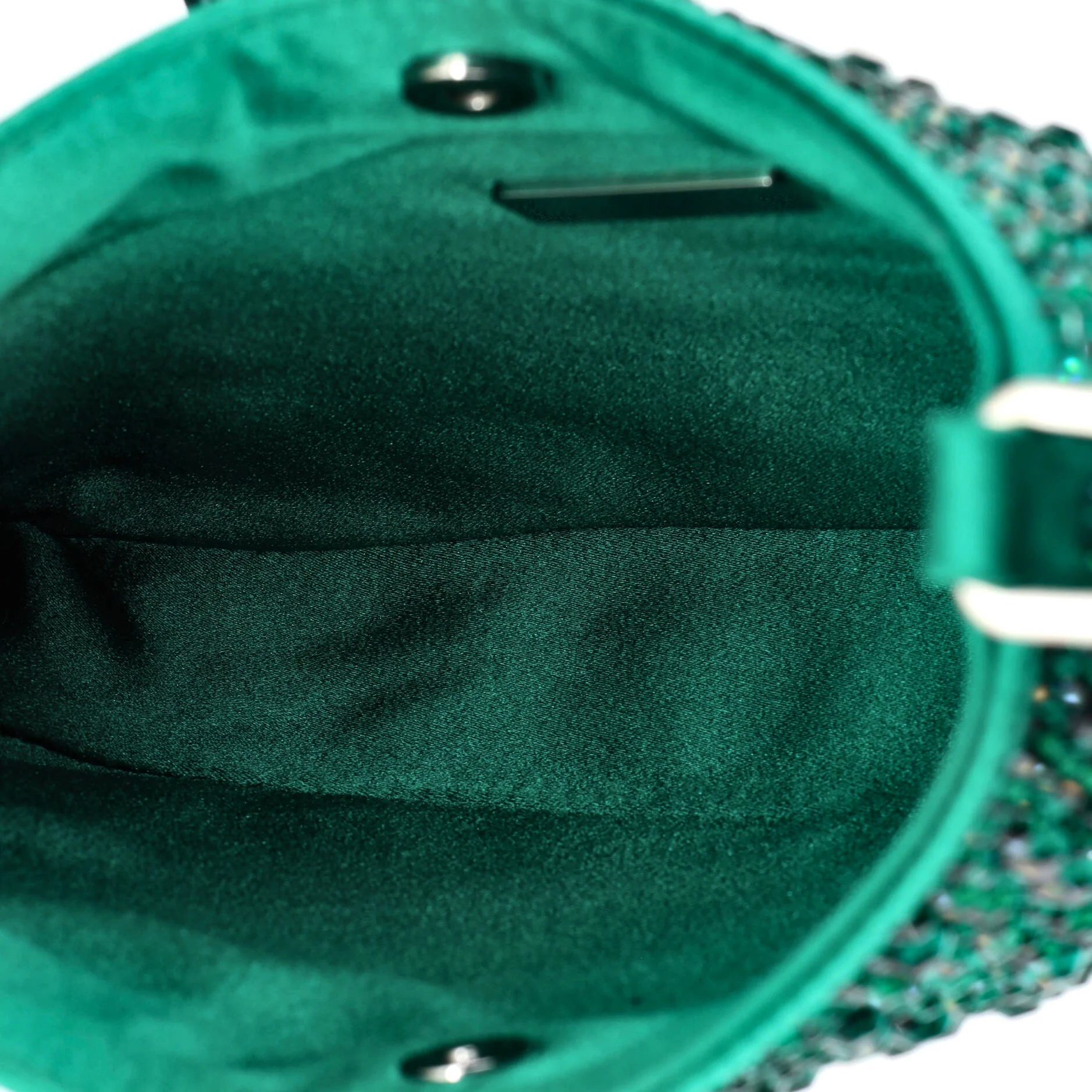 Cleo Shoulder Bag Crystal Embellished Satin Small - Image 5