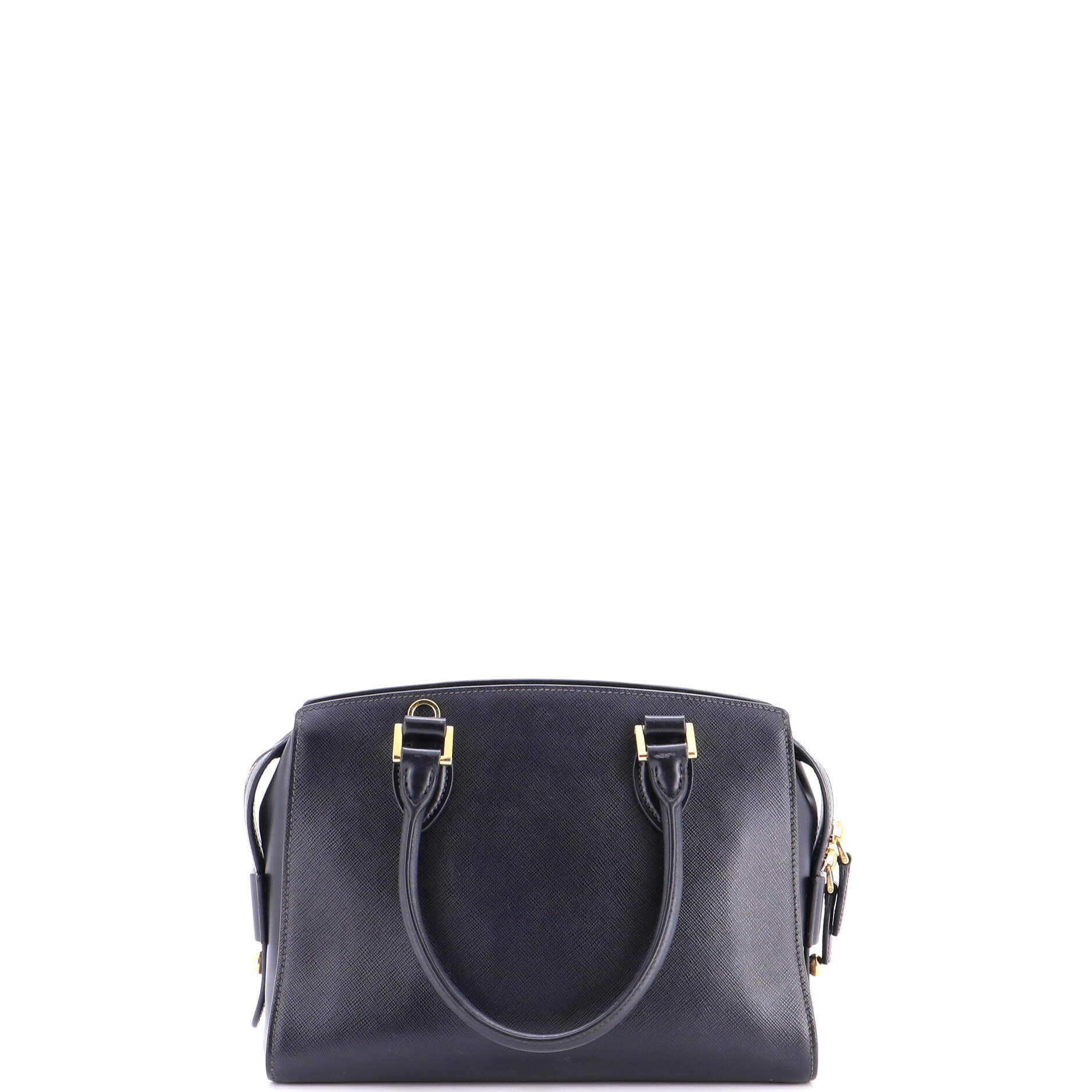 Convertible Zip Around Satchel City Calfskin and Saffiano Leather Small - Image 3