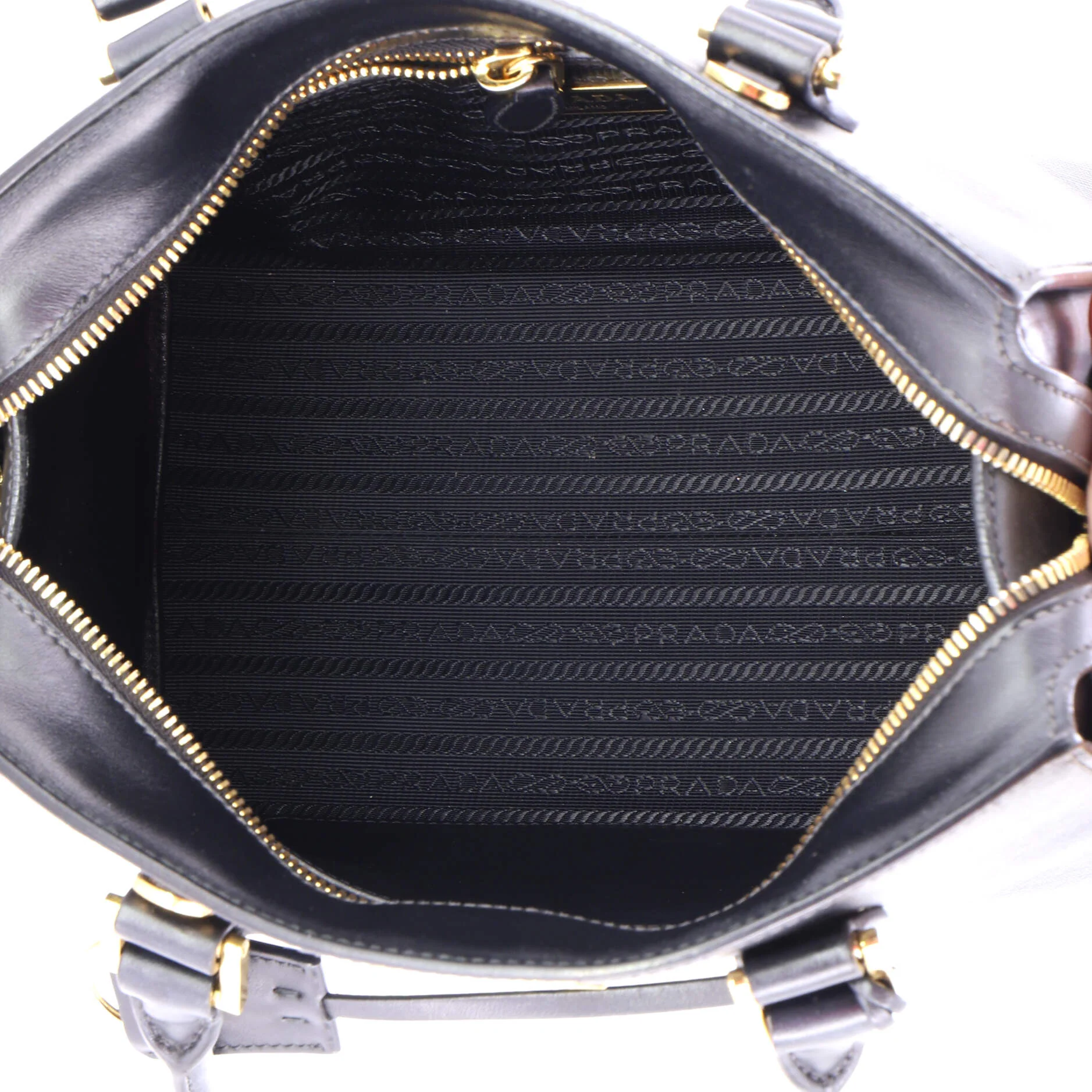 Convertible Zip Around Satchel City Calfskin and Saffiano Leather Small - Image 5
