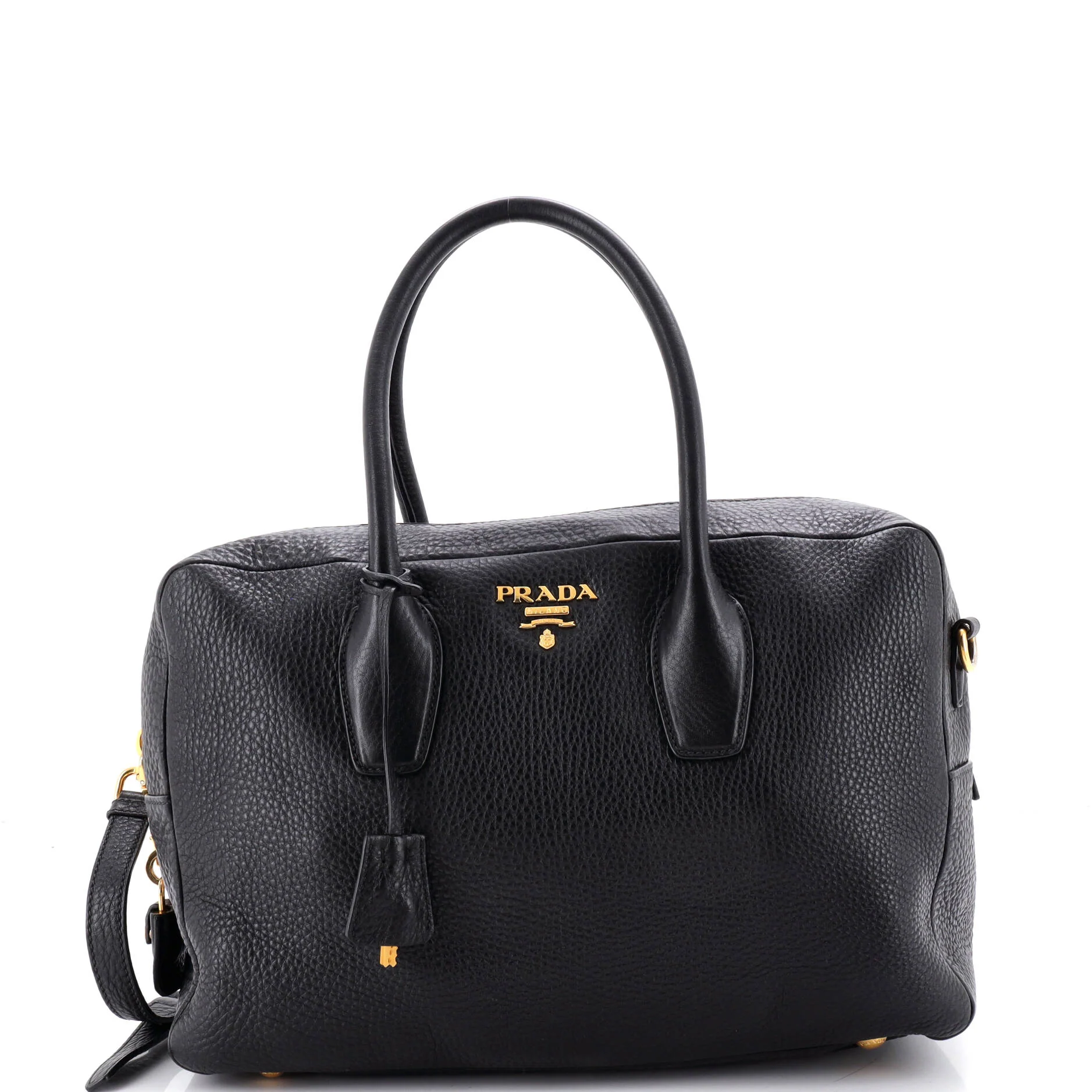 Convertible Zip Satchel Vitello Daino Medium
