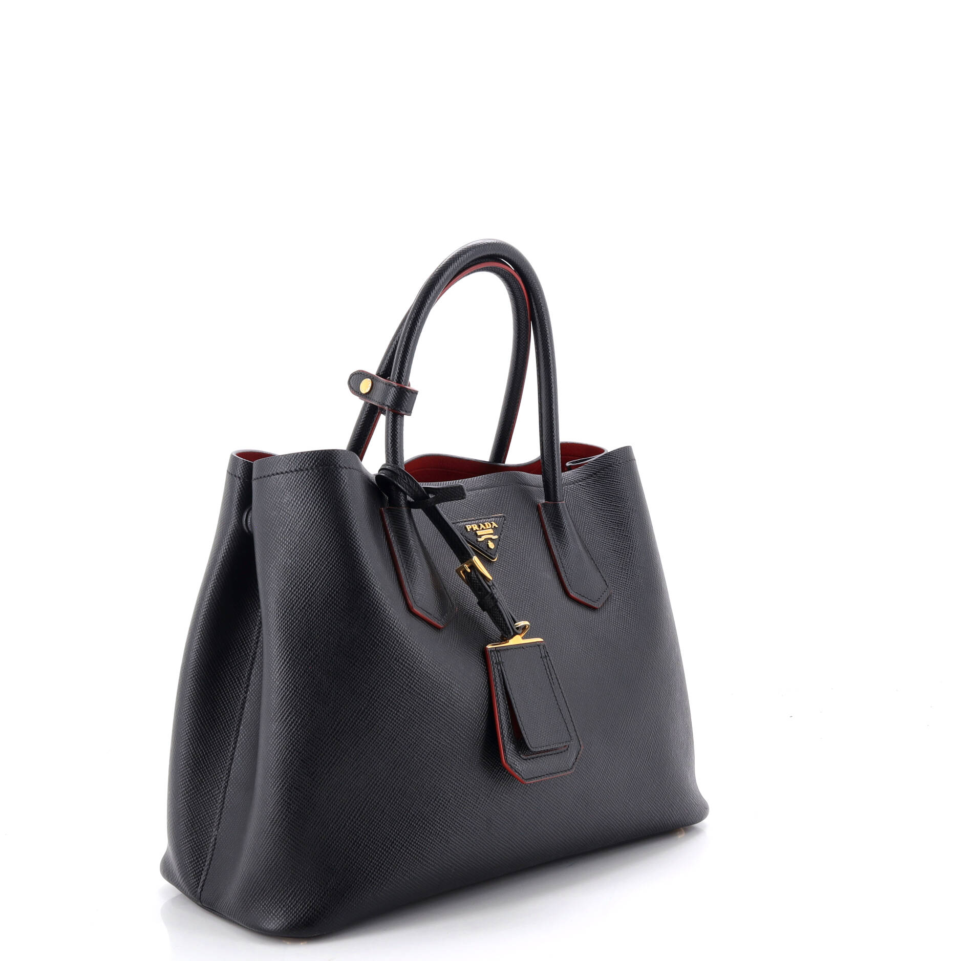 Cuir Double Tote Saffiano Leather Medium - Image 2