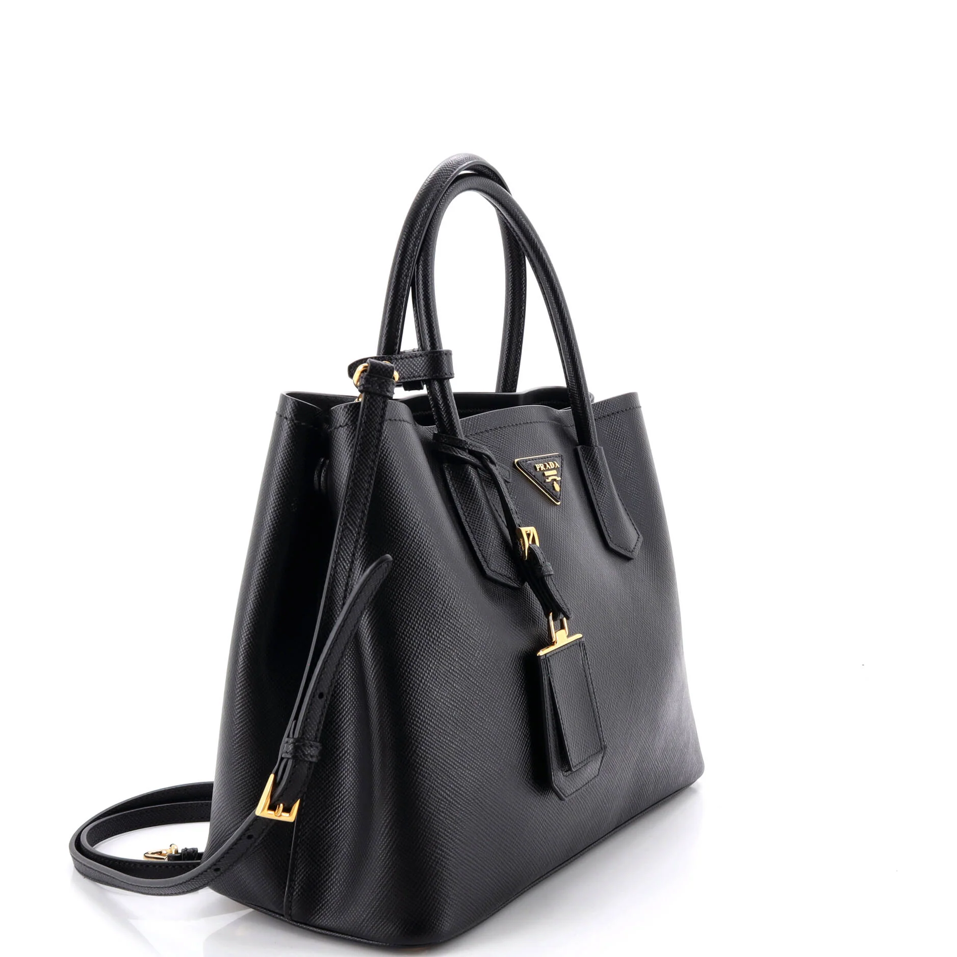 Cuir Double Tote Saffiano Leather Medium - Image 2
