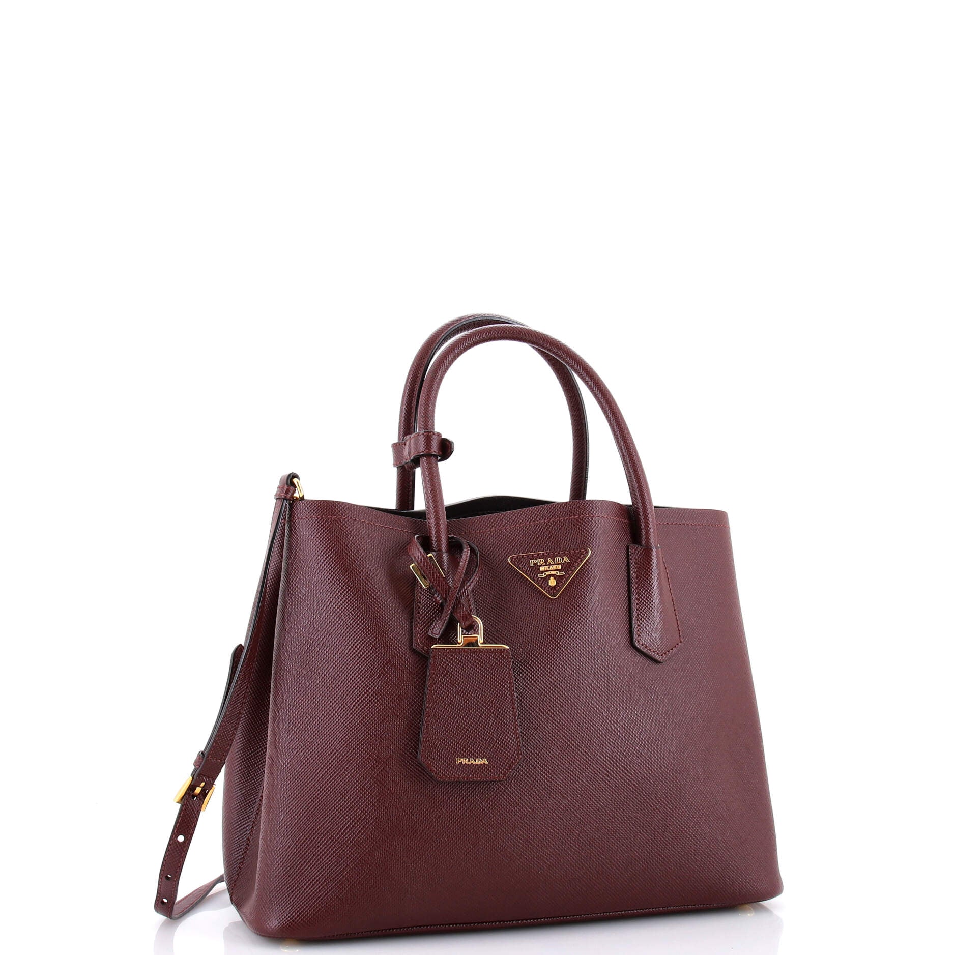 Cuir Double Tote Saffiano Leather Medium - Image 2