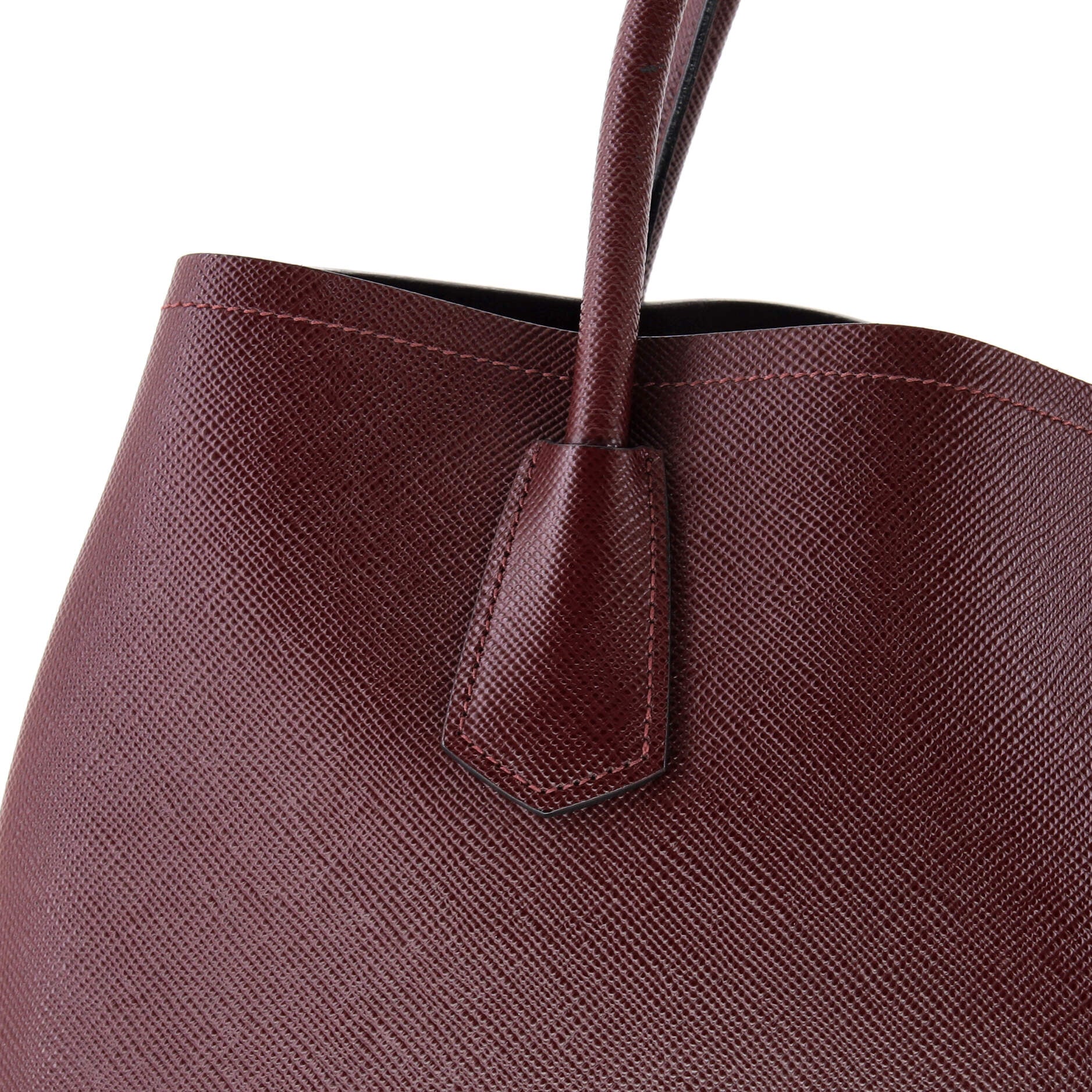 Cuir Double Tote Saffiano Leather Medium - Image 7