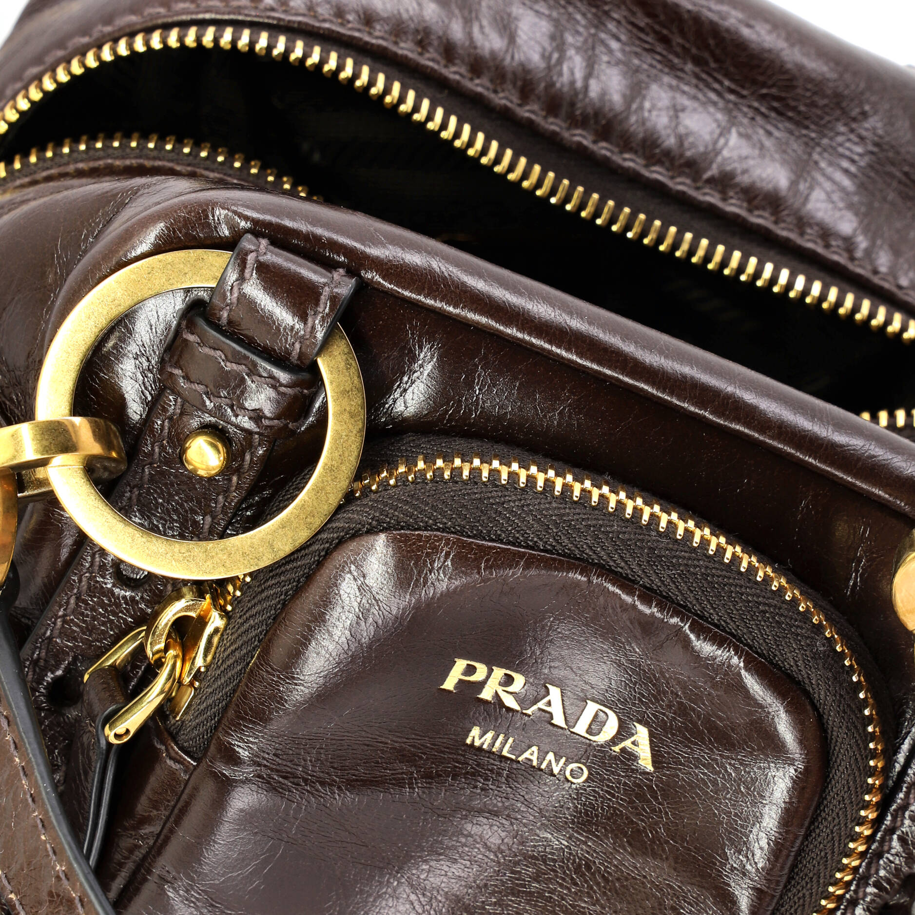 Dangle Top Handle Bag Leather Mini - Image 6