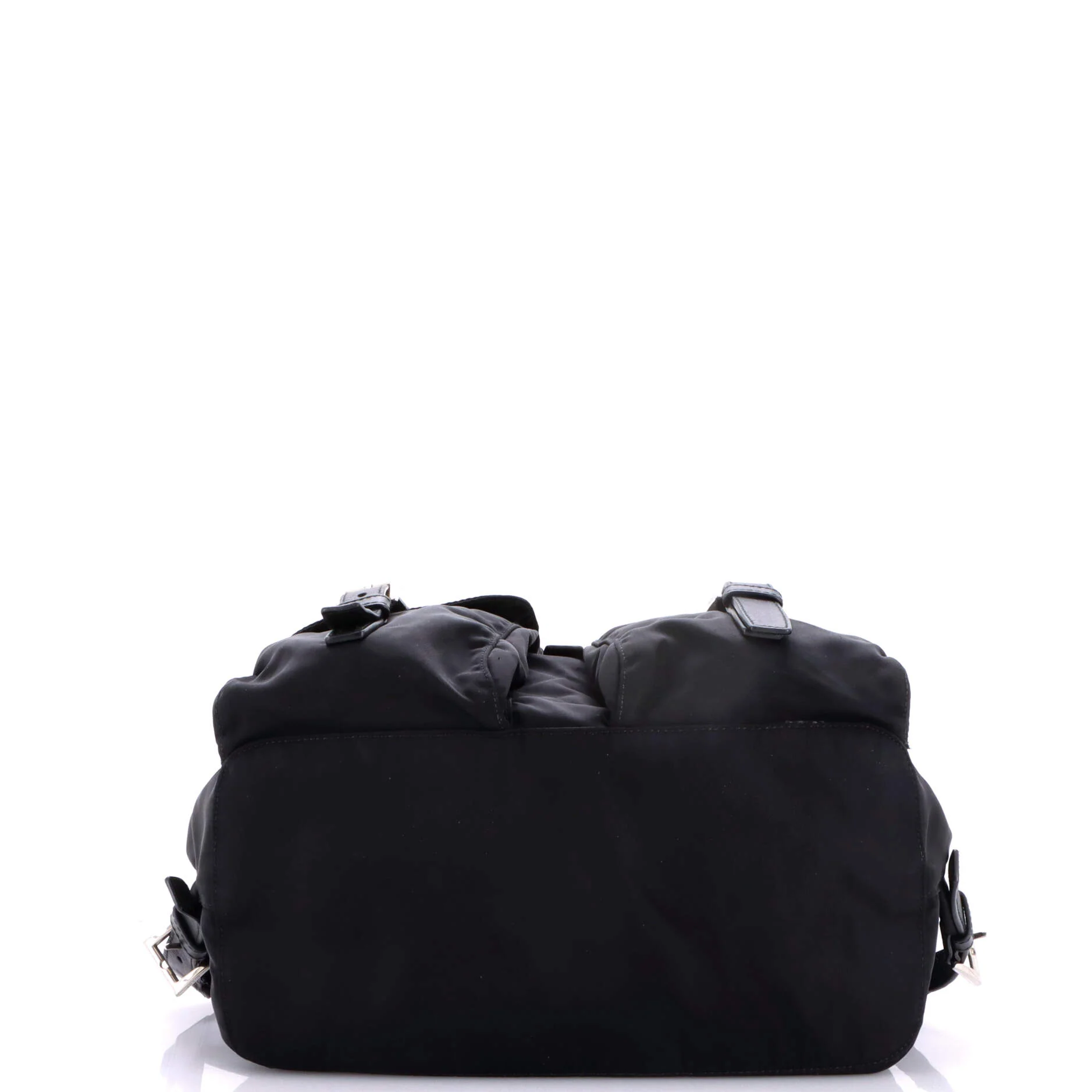Double Pocket Buckle Backpack Tessuto Medium - Image 4