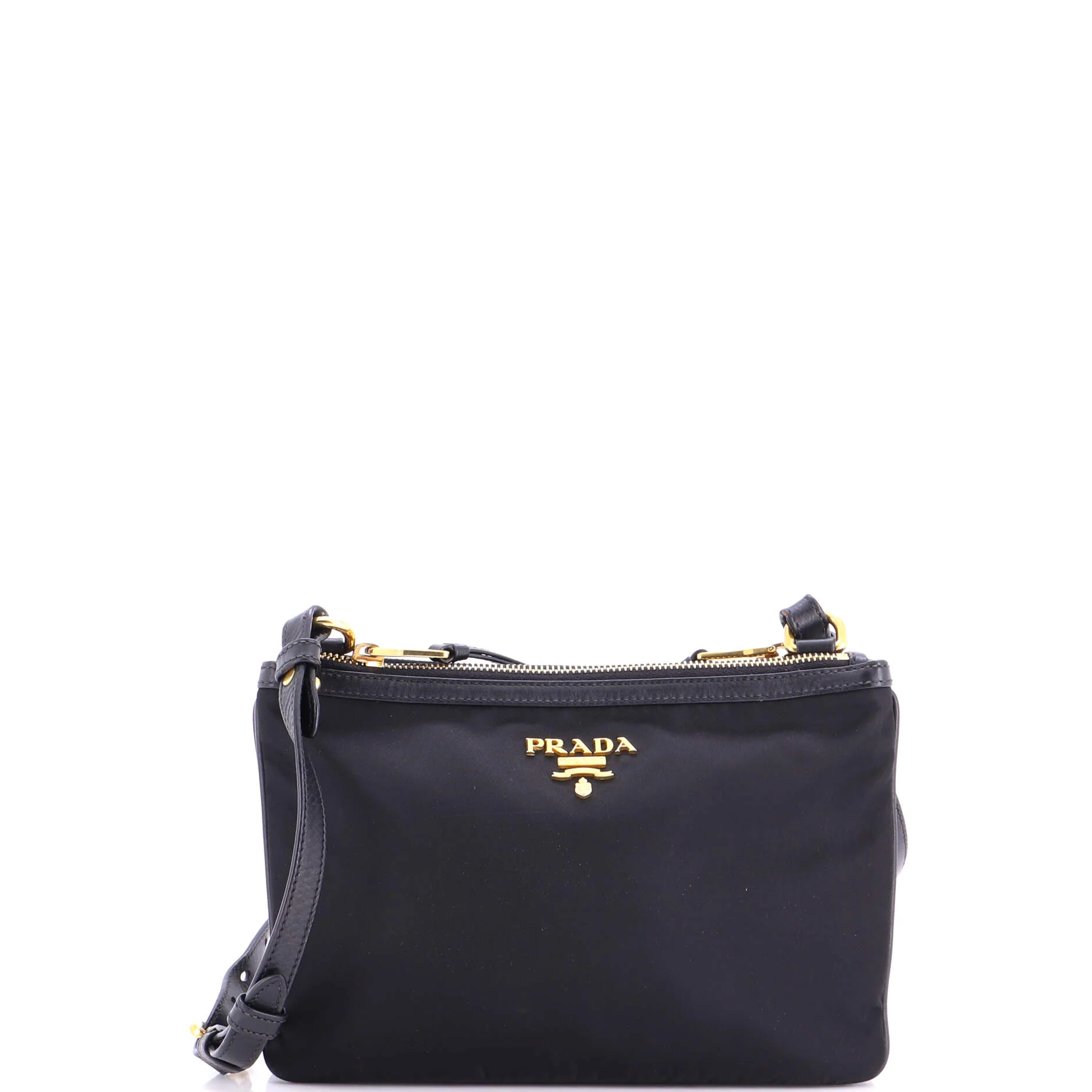 Double Zip Crossbody Bag Tessuto Small