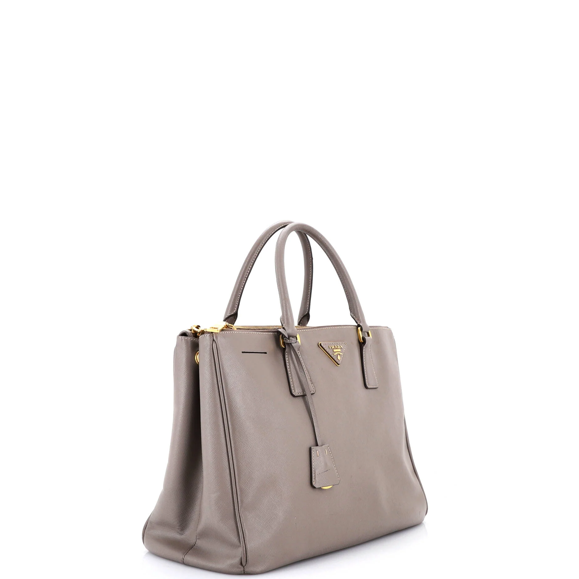 Double Zip Lux Tote Saffiano Leather Large - Image 2
